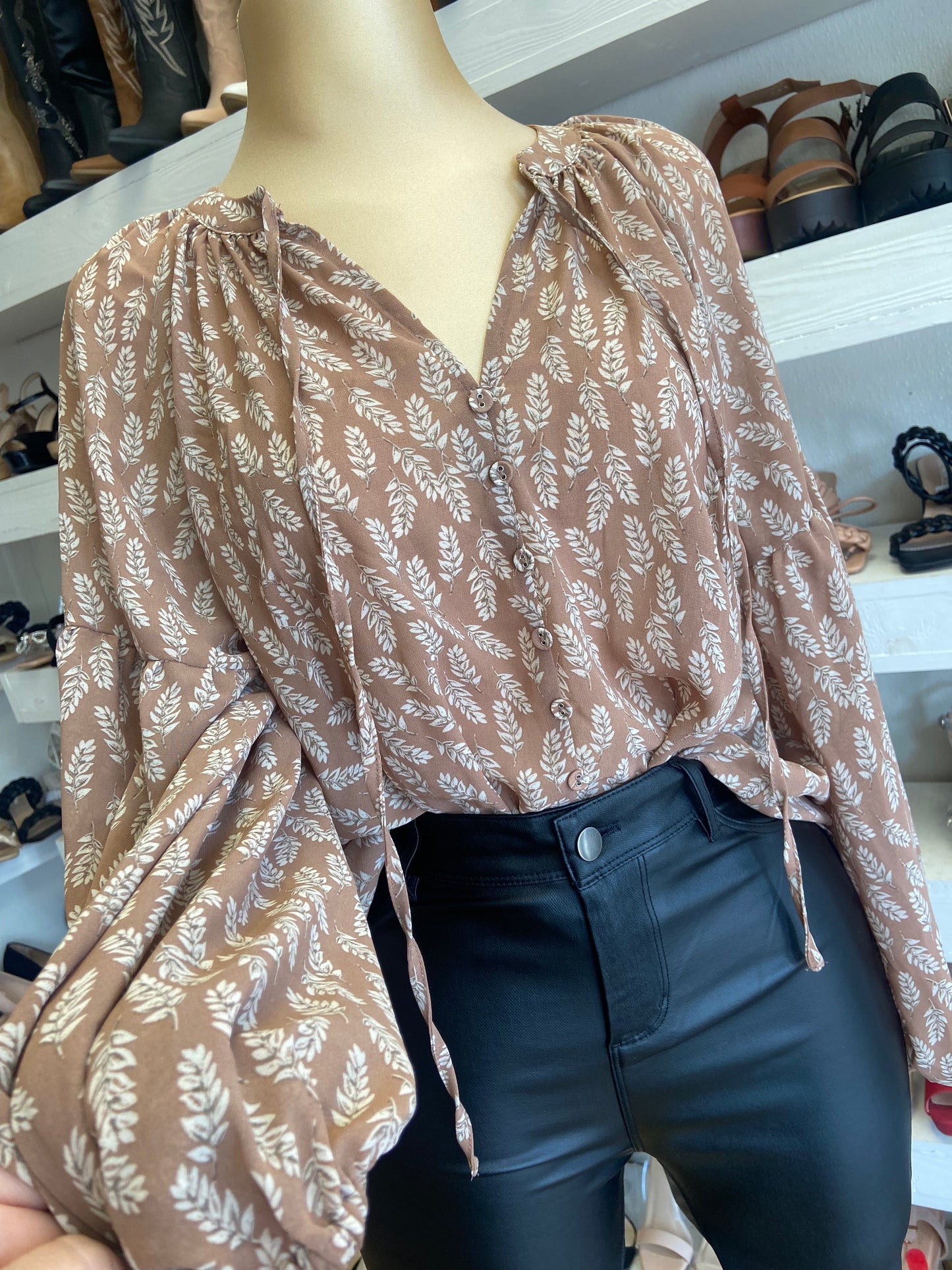 Boho Biege Blouse