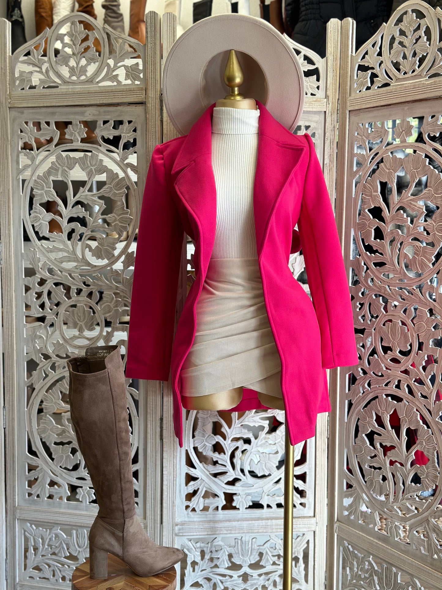 Bright Pink Coat