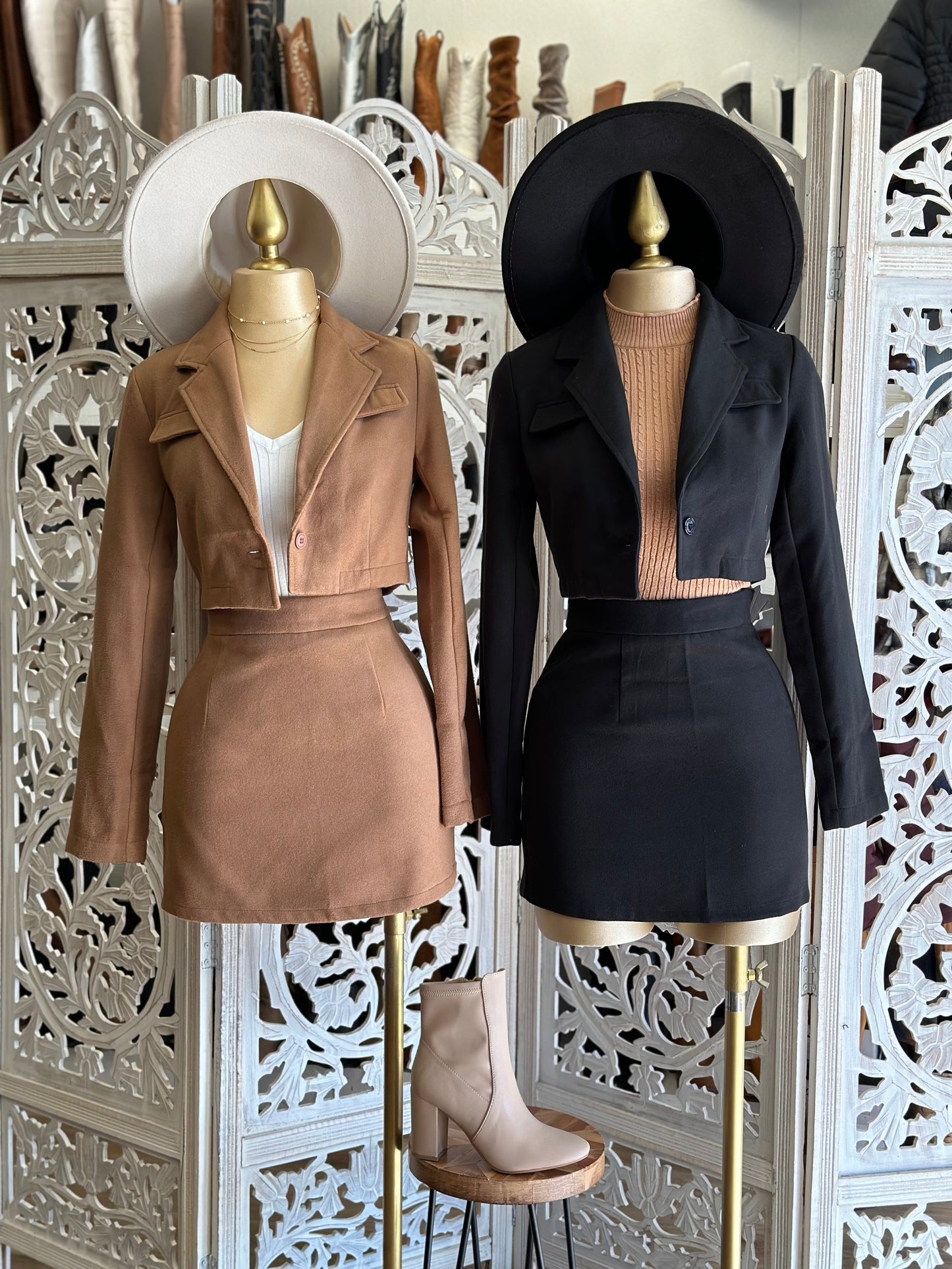 Blazer and Skirt Set