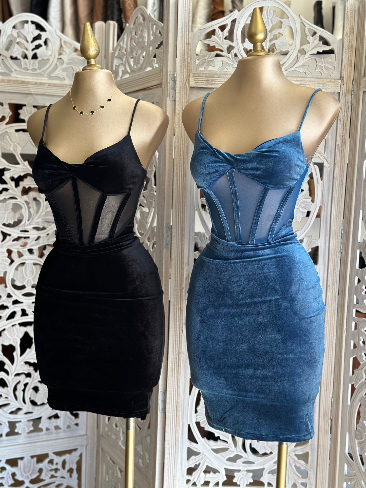 Velvet Mesh Dressi