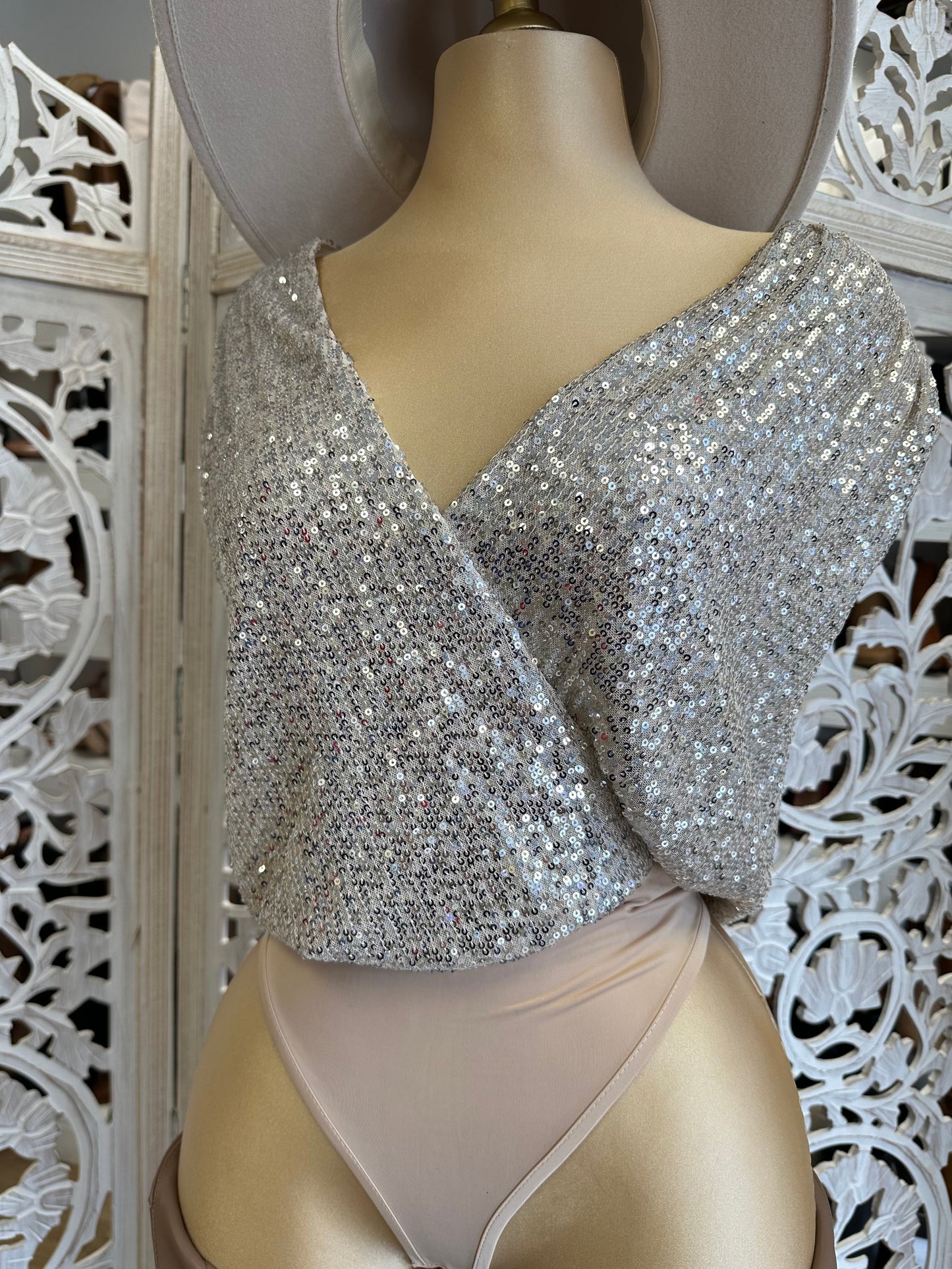 Sequin Wrapped Body Suit