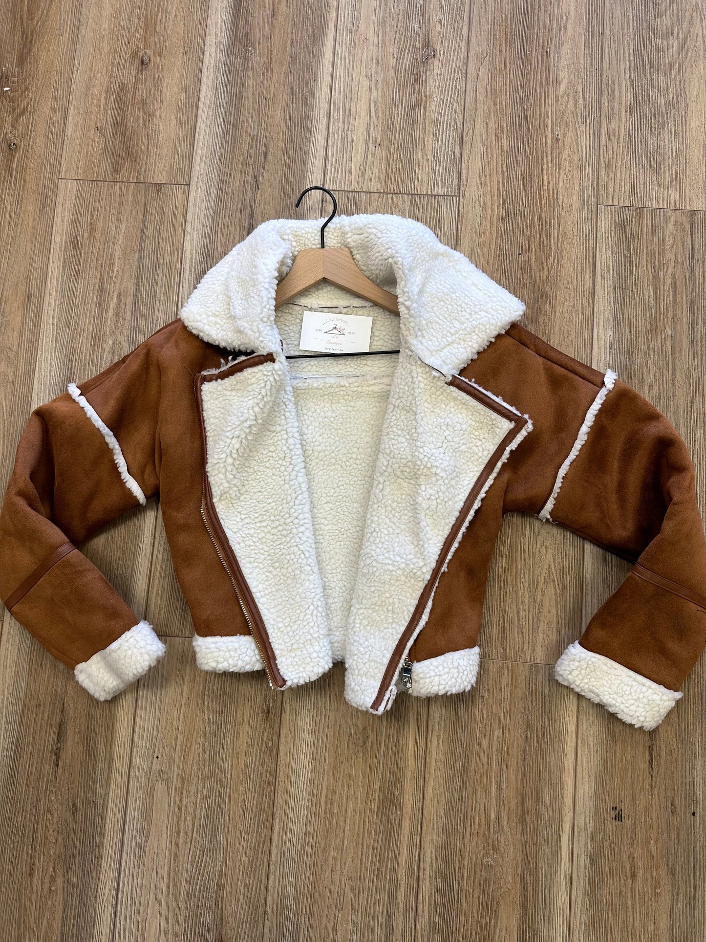 Sherpa Suede Brown Jacket