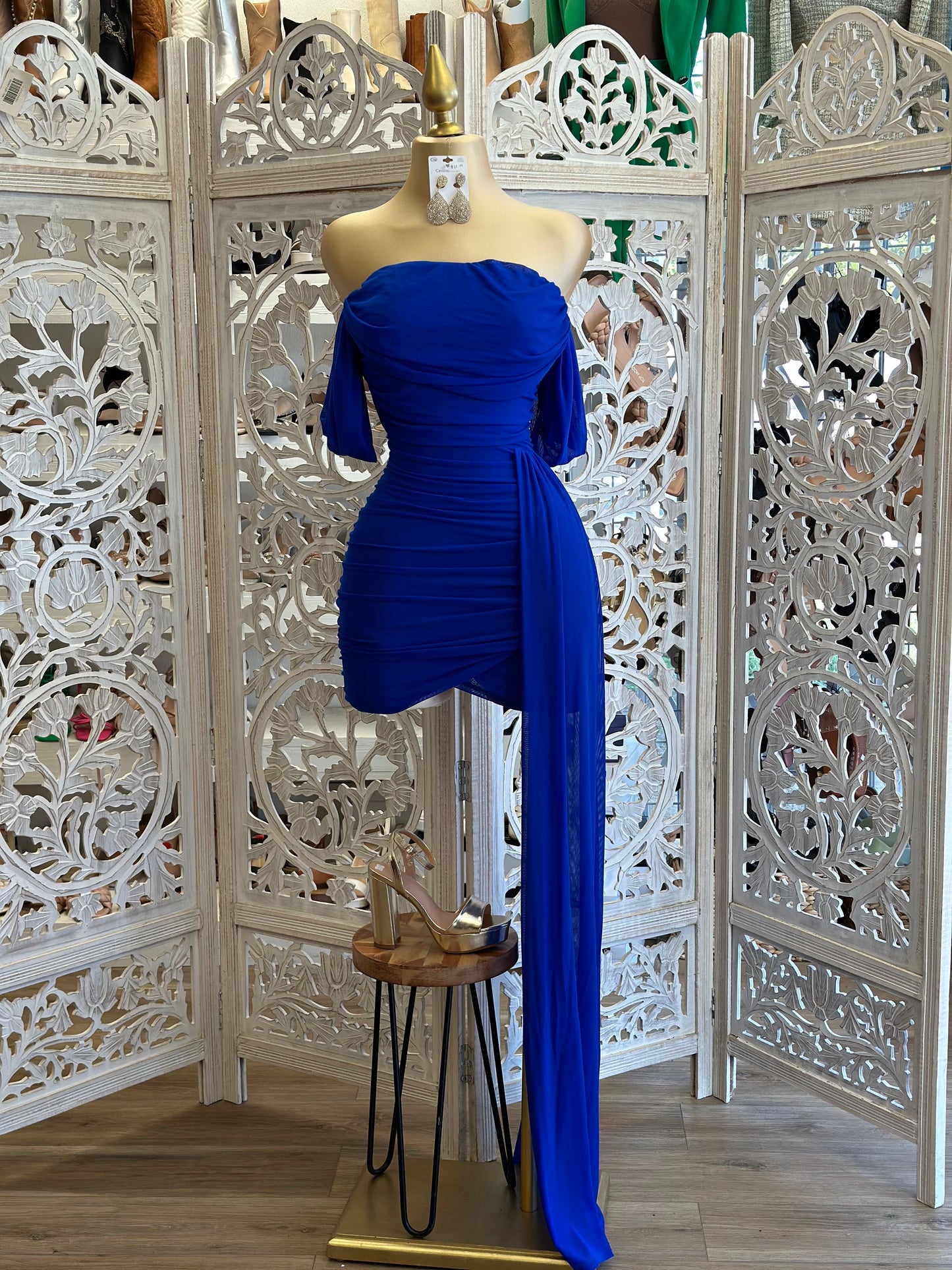 Royal Blue Tailed Dress