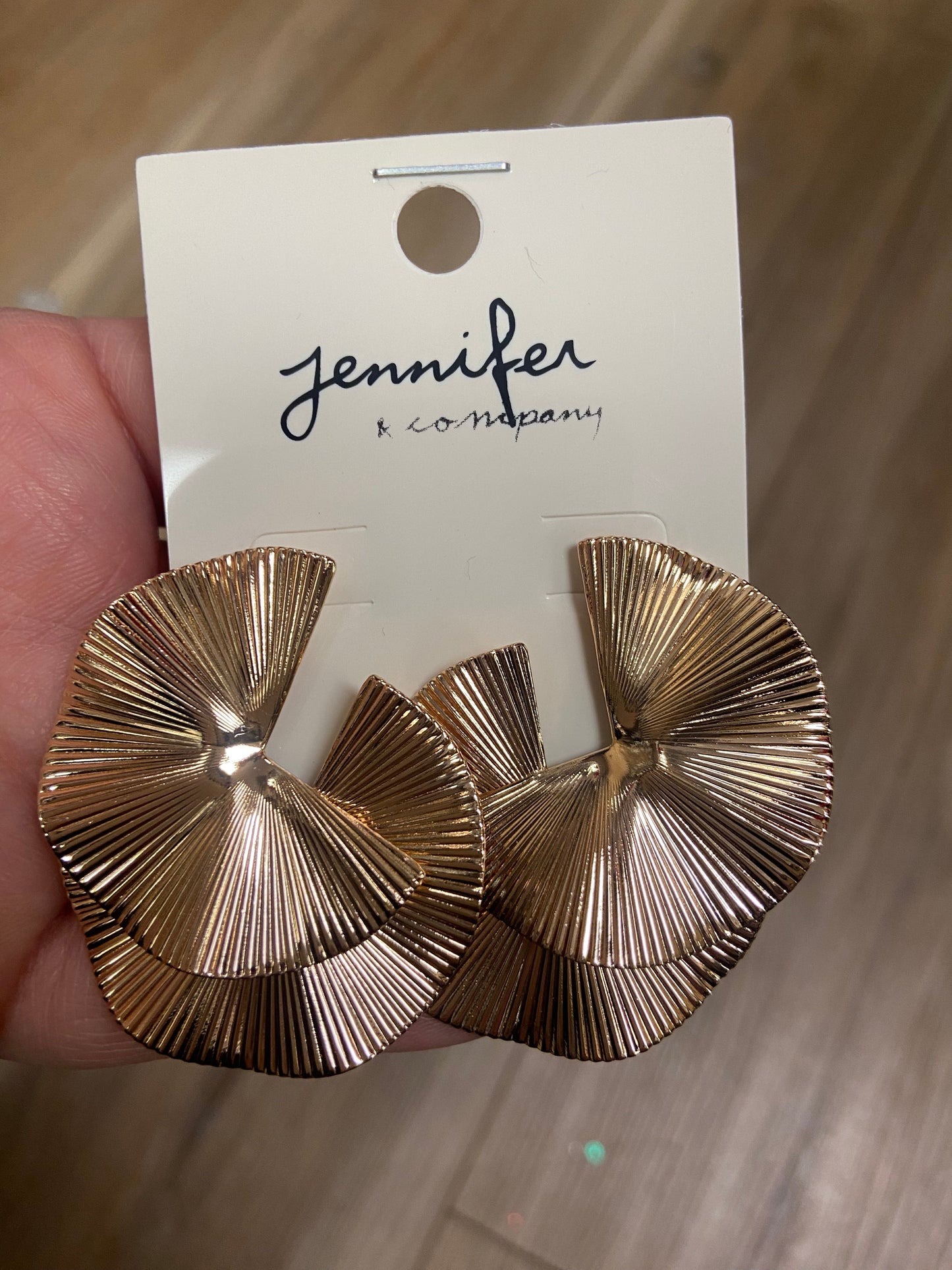 Gold Petal Earrings