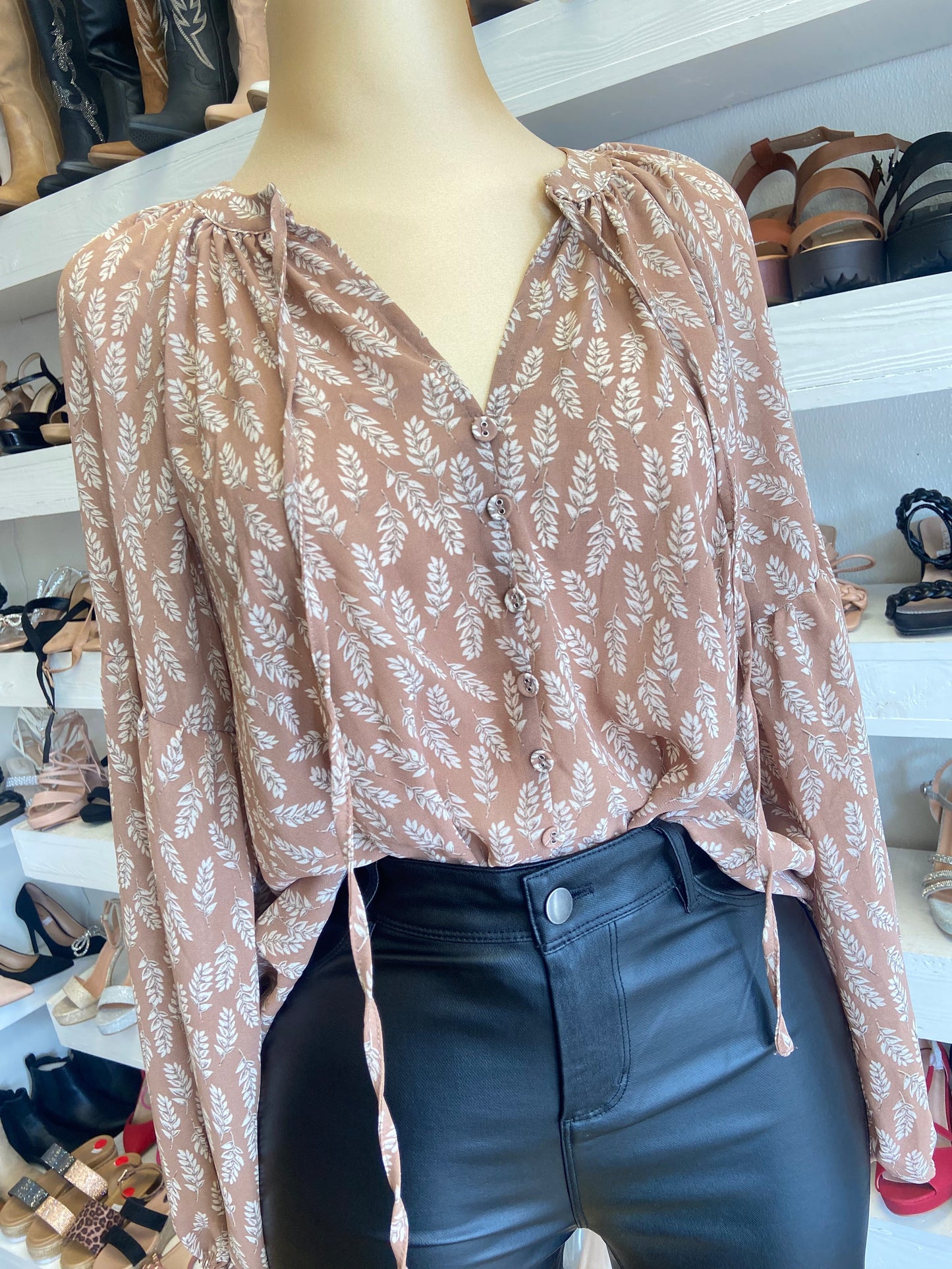 Boho Biege Blouse