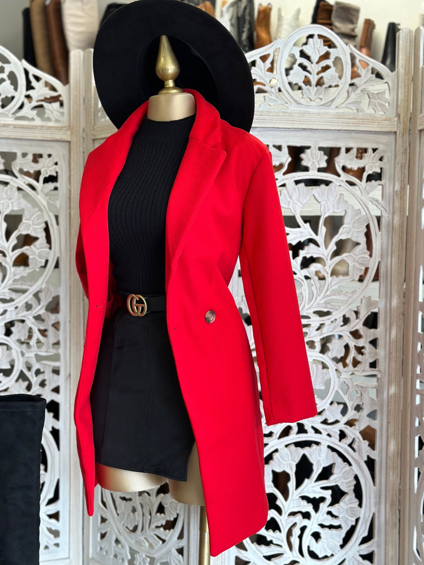 Red Blazer Coat