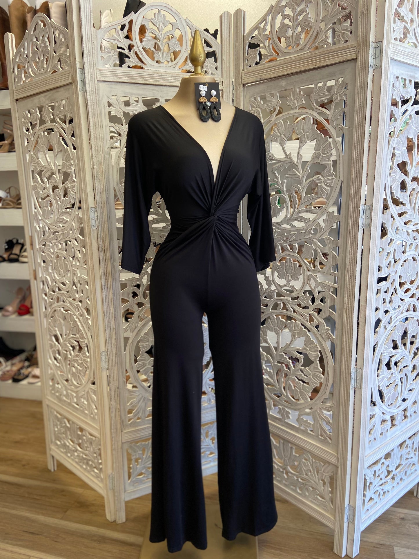 Black Knotted Jumpsuit