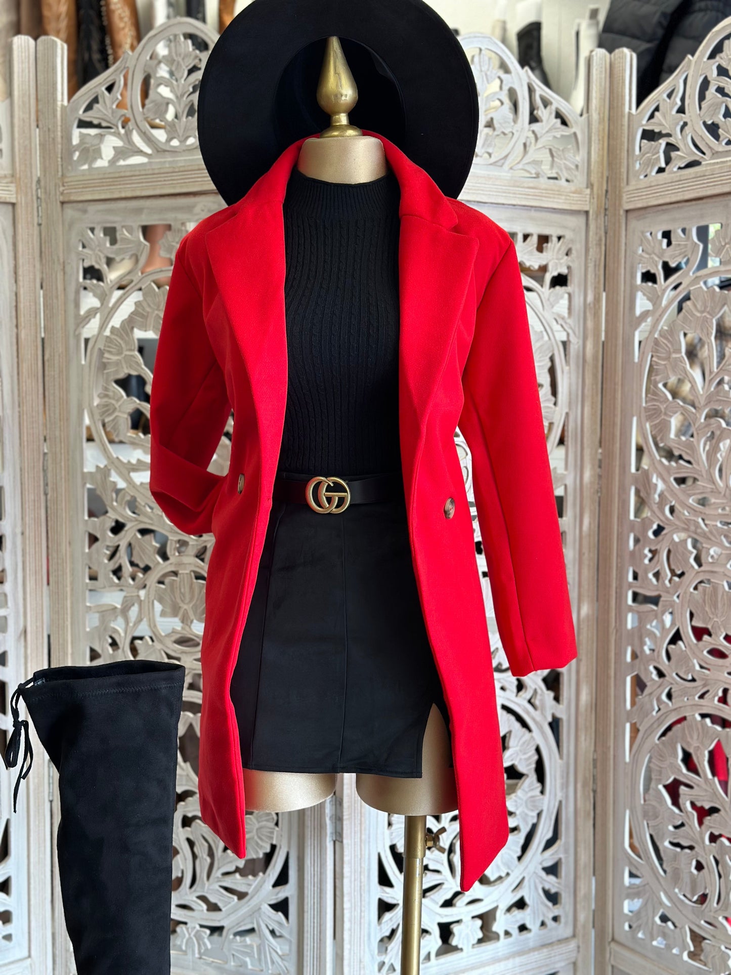 Red Blazer Coat