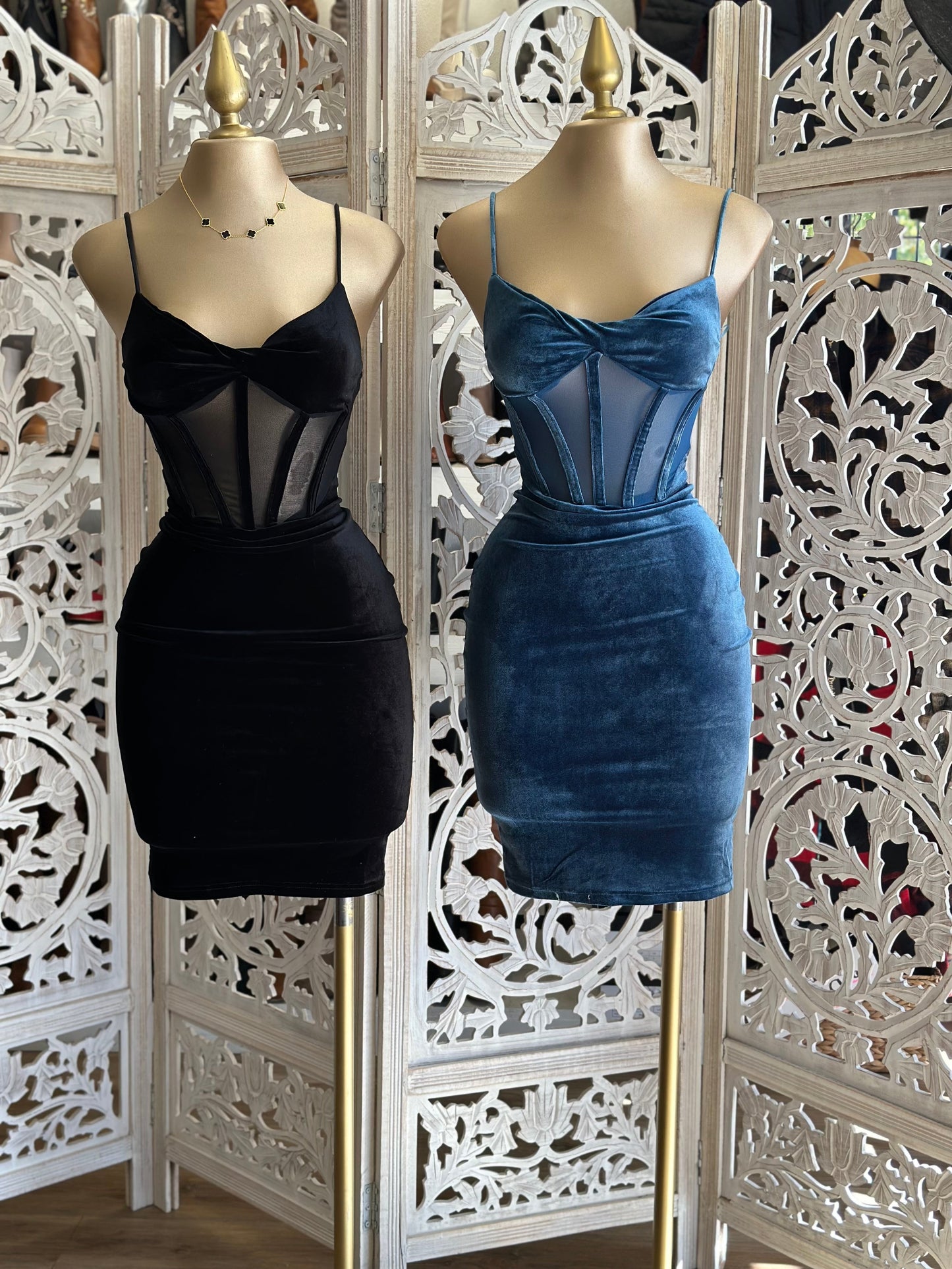 Velvet Mesh Dressi