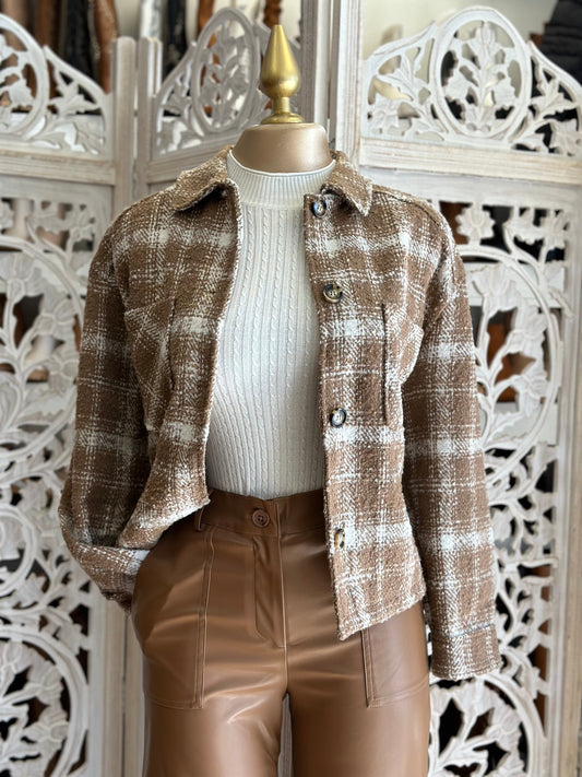 Plaid Teddy Flannel Shacket