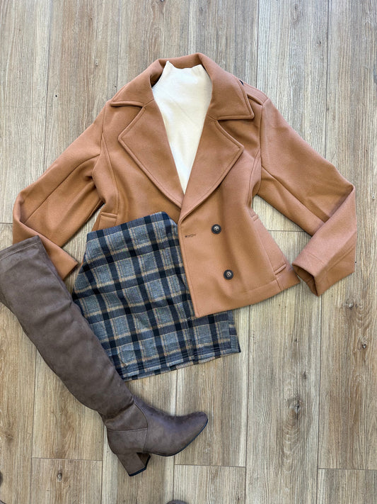 Mini Blazer Coat Brown