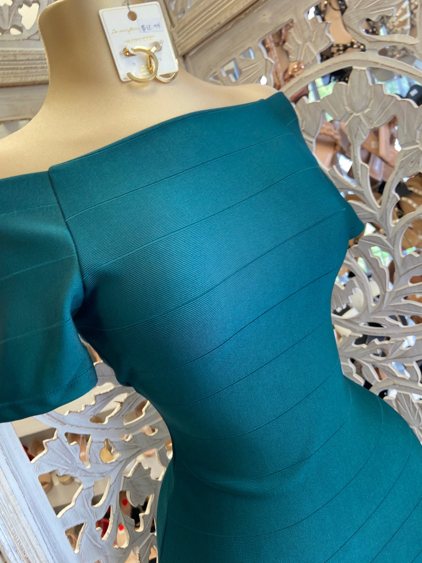 Emeald Green Bandage Dress