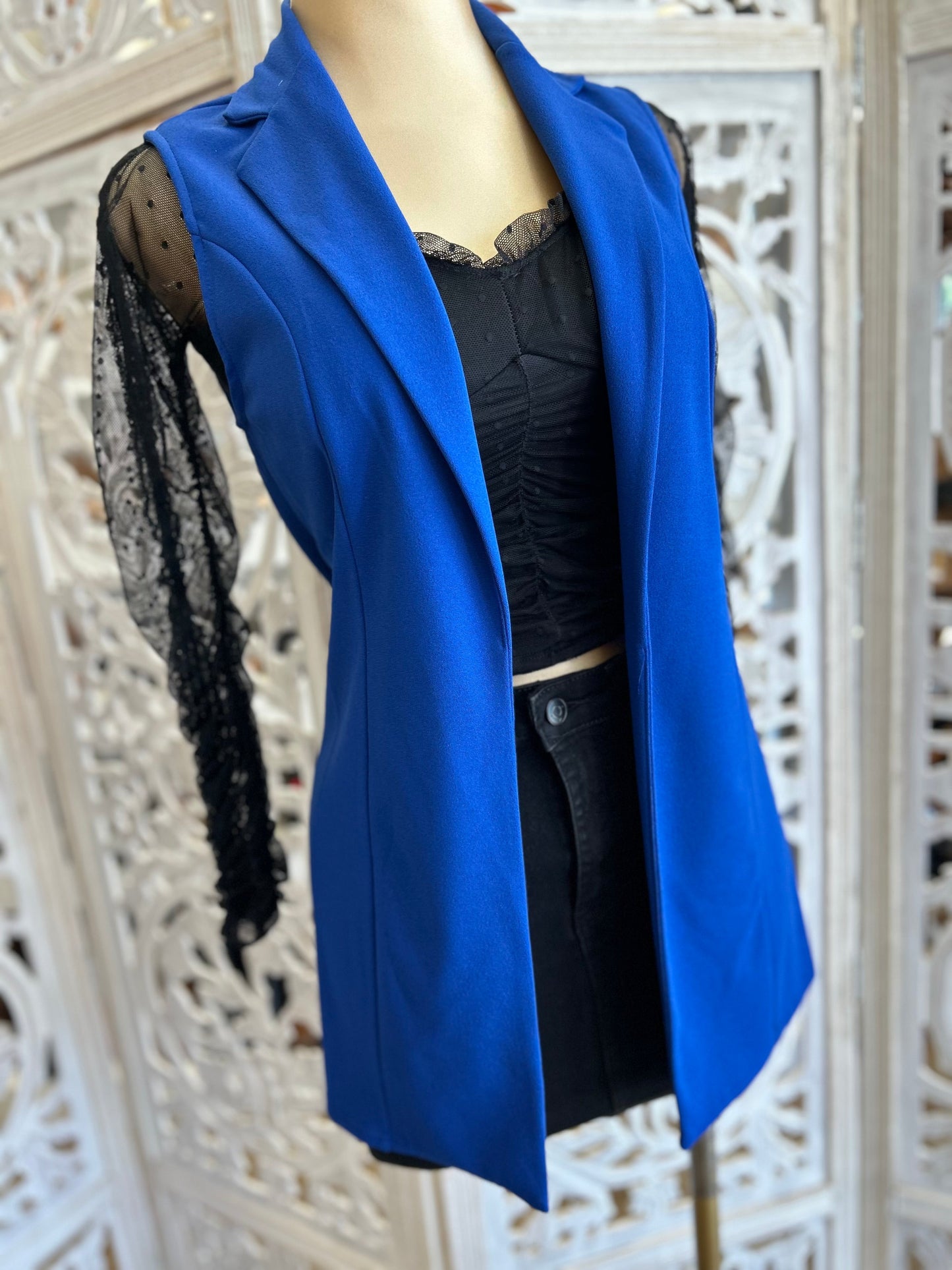 Royal Blue Vest- Stretchy