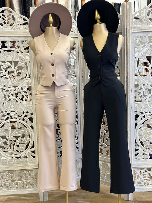 Vest and Trouser Set- Stretchy