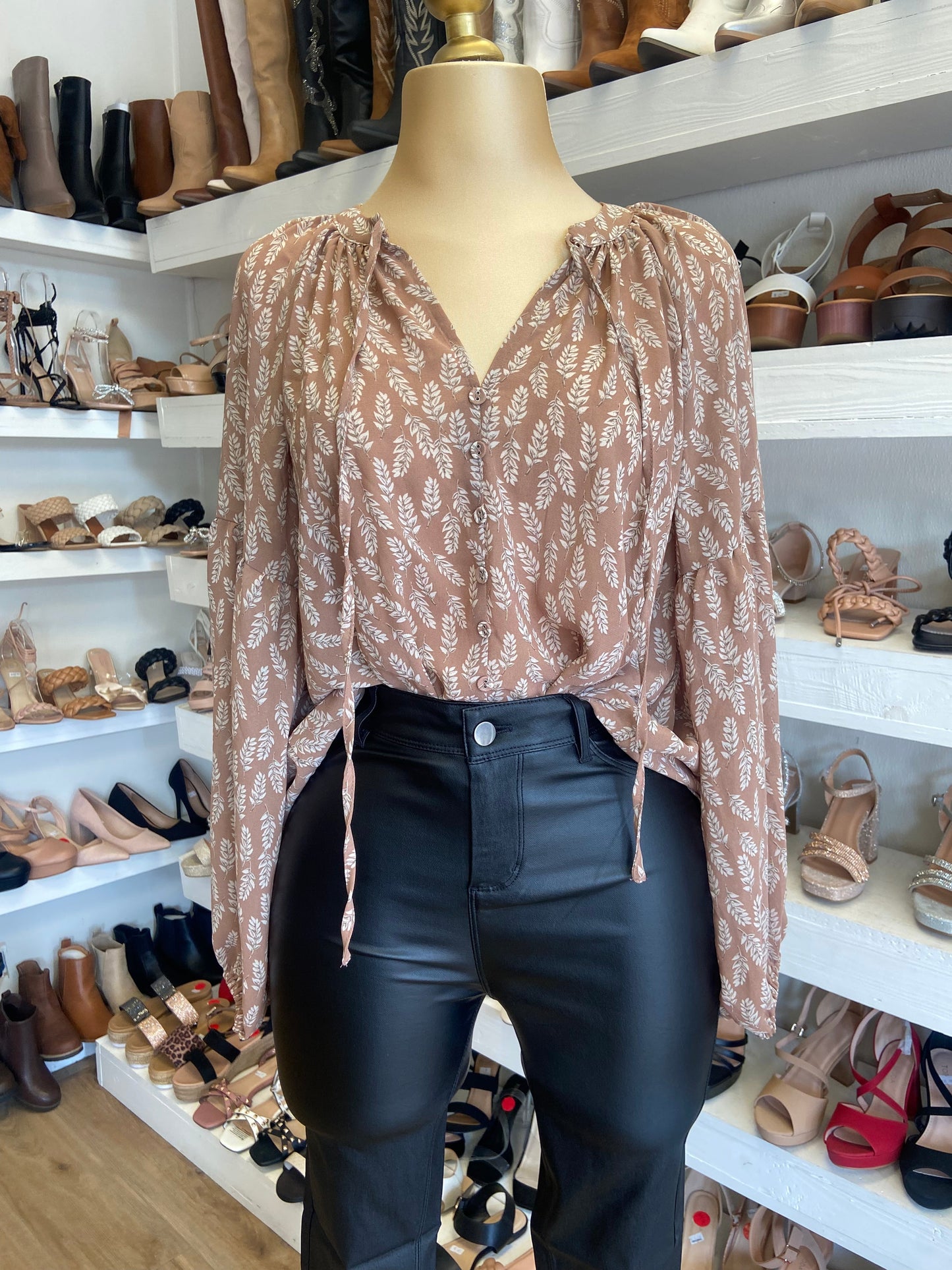 Boho Biege Blouse