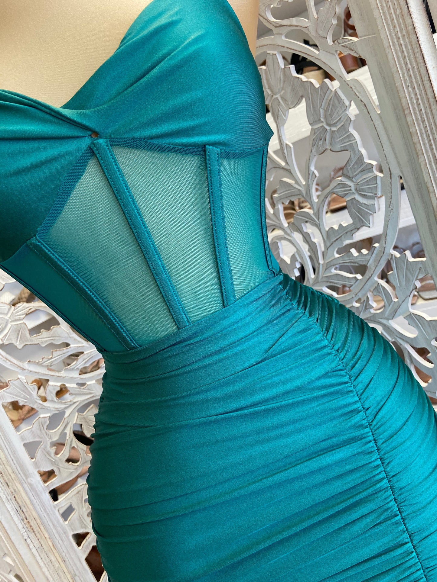 Green Mermaid Formal Dress