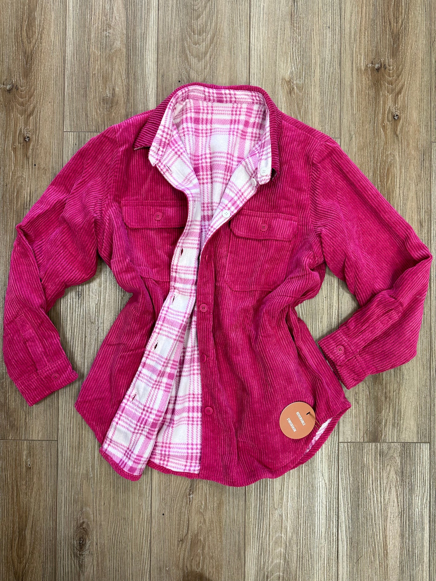 Reversible Pink Courduroy Jacket