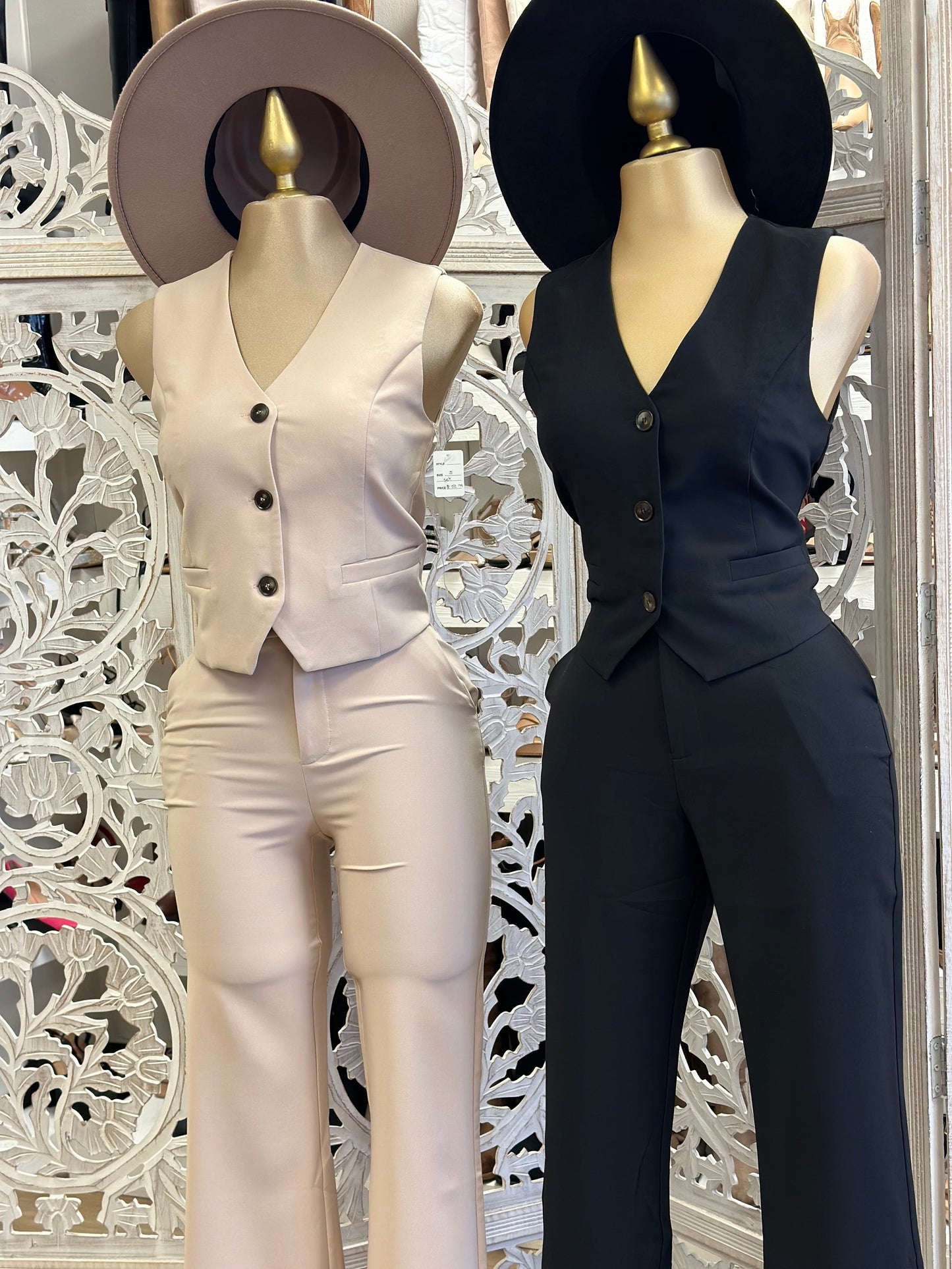 Vest and Trouser Set- Stretchy