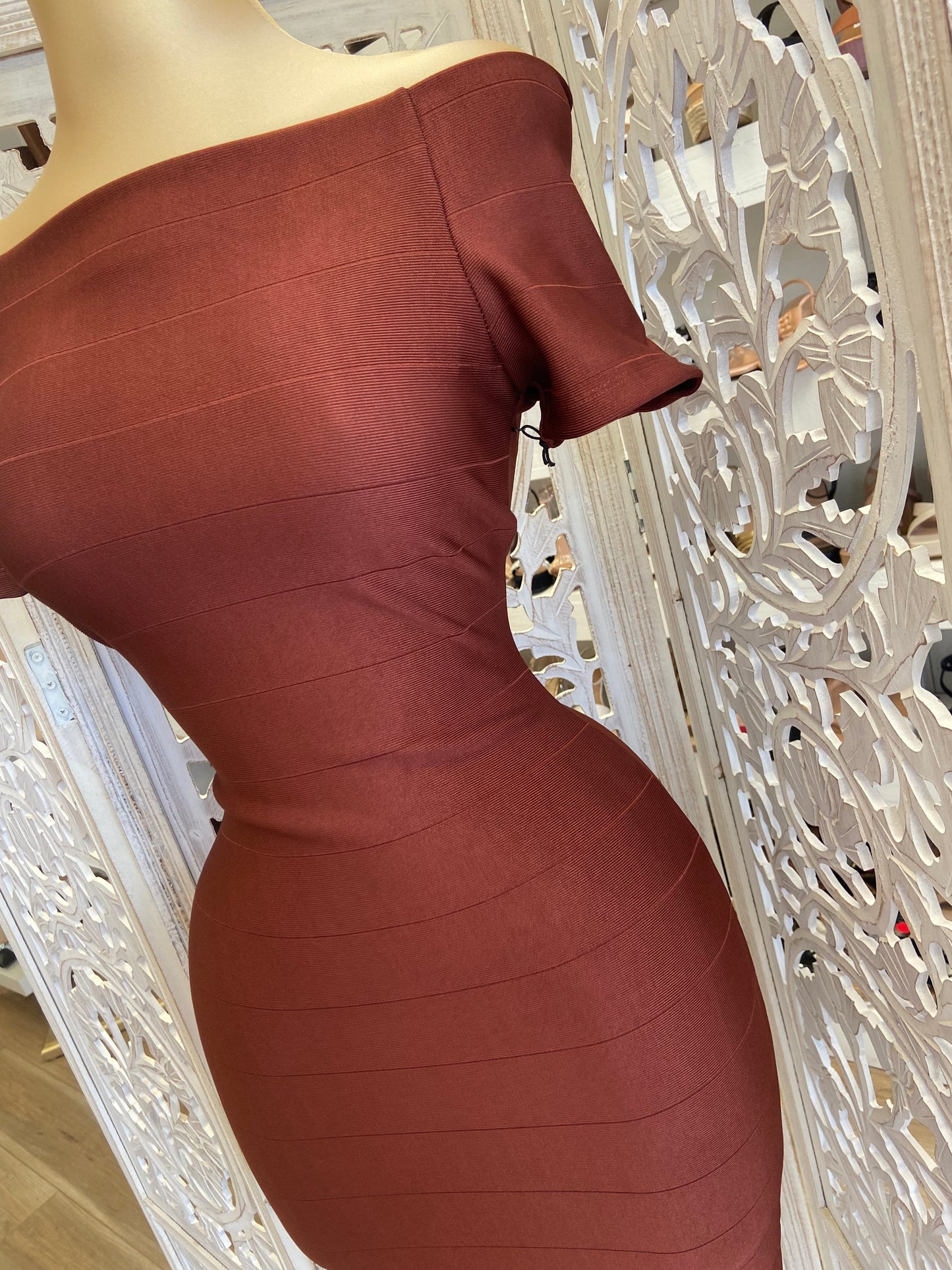 Brown Bandage Dress