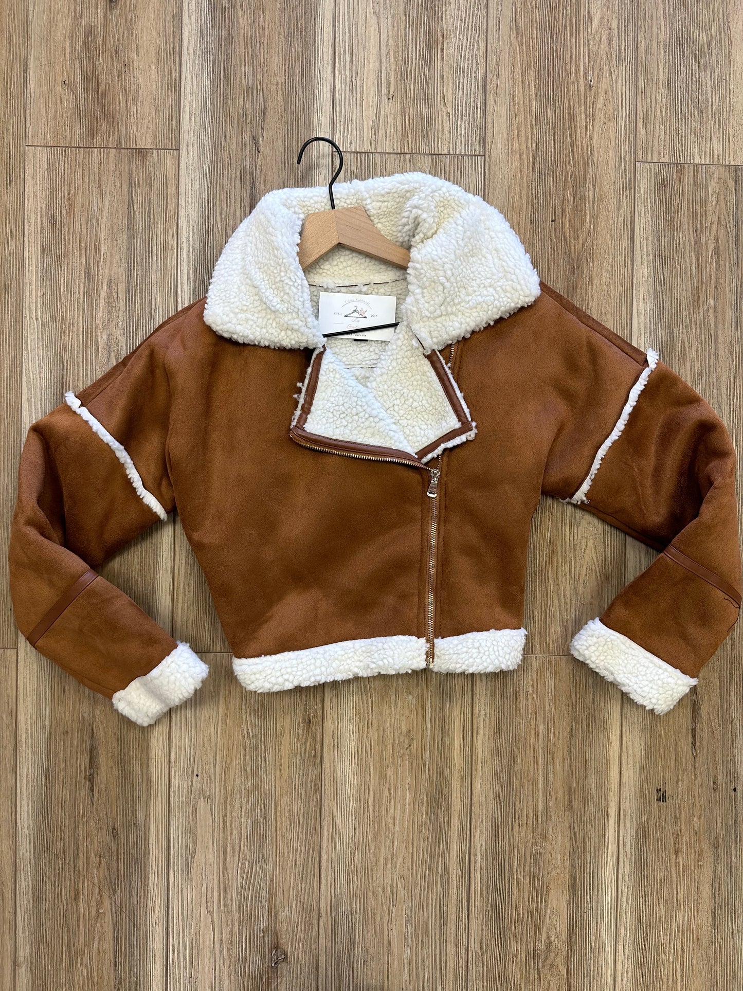 Sherpa Suede Brown Jacket