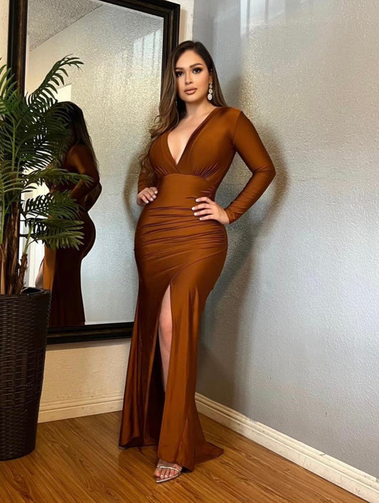 Rust Wrapped Gown