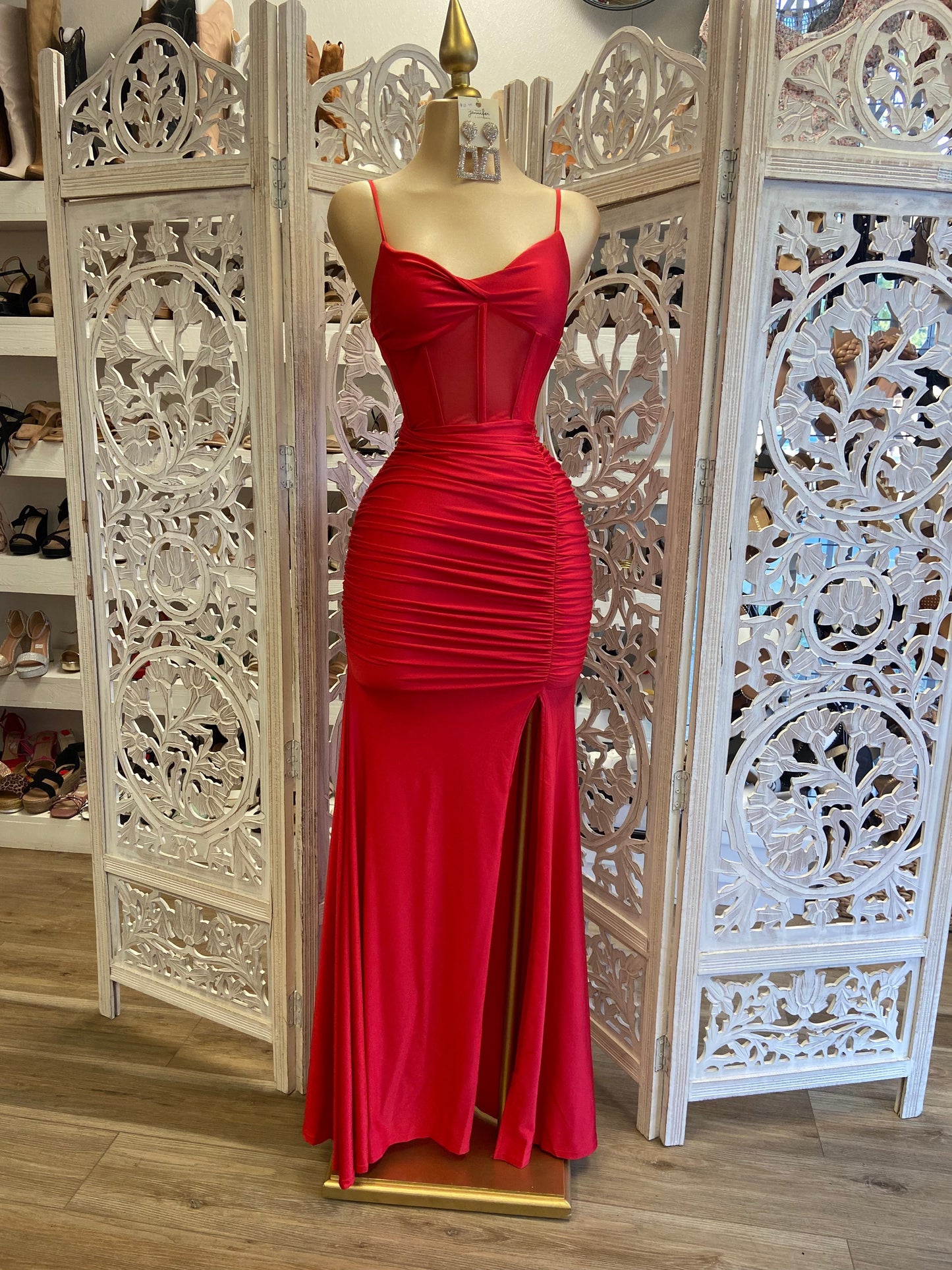 Cherry Mermaid Formal Dress