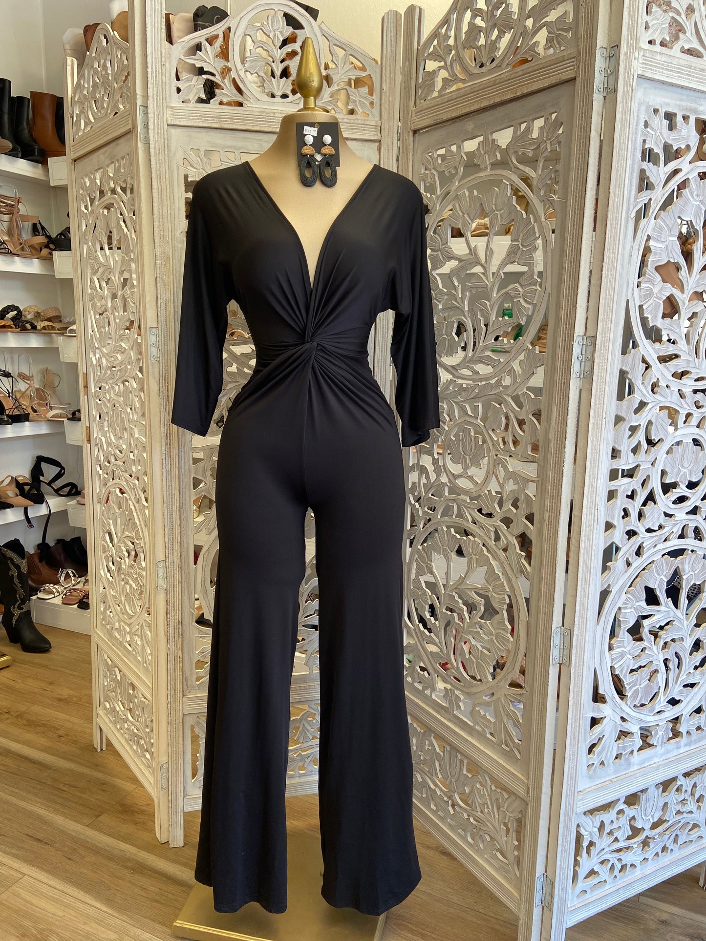 Black Knotted Jumpsuit