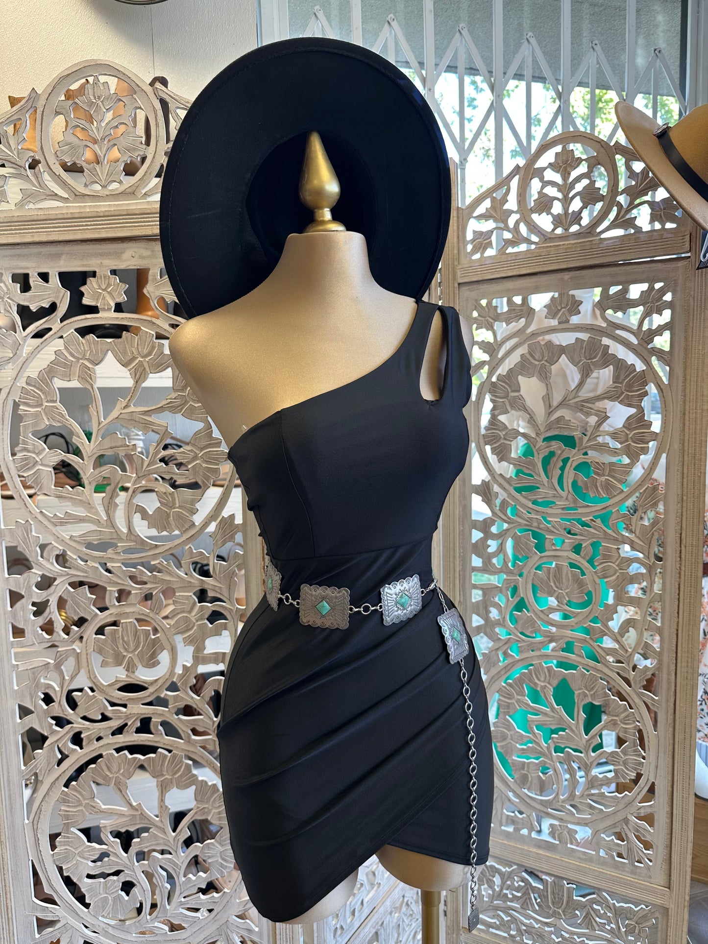 Cutout Black Mini Dress