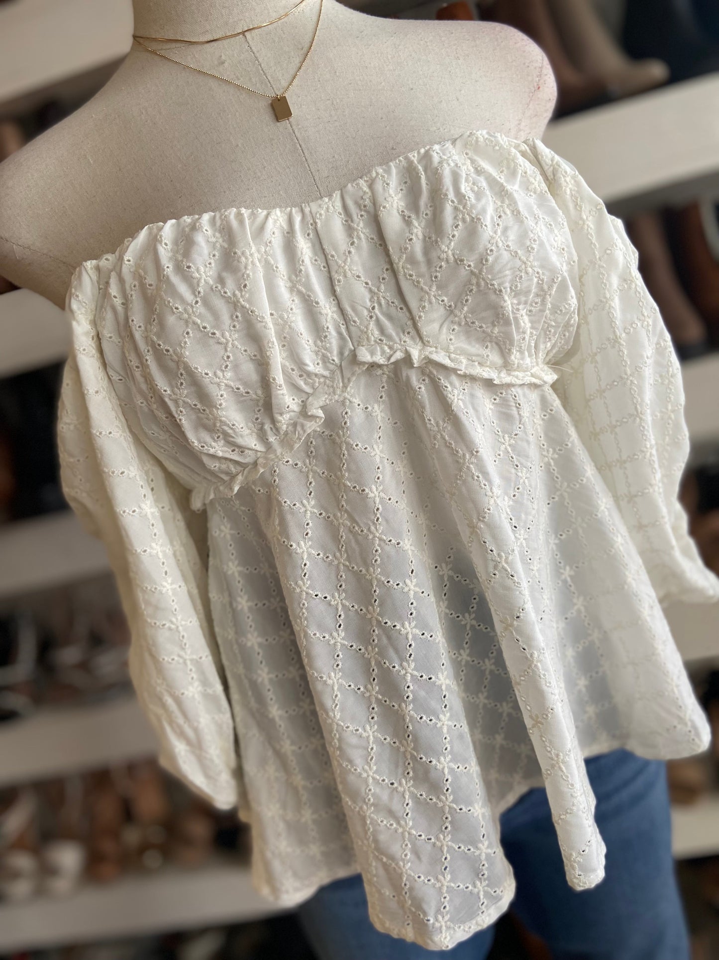 Eyelet Blouse