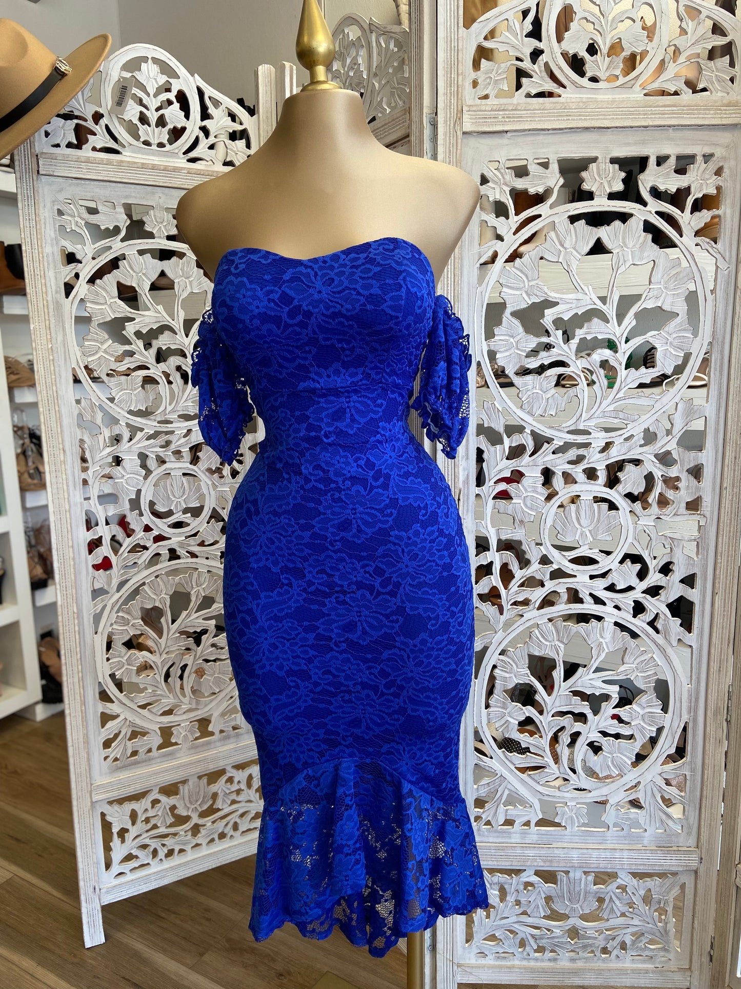 Lace Royal Blue Dress