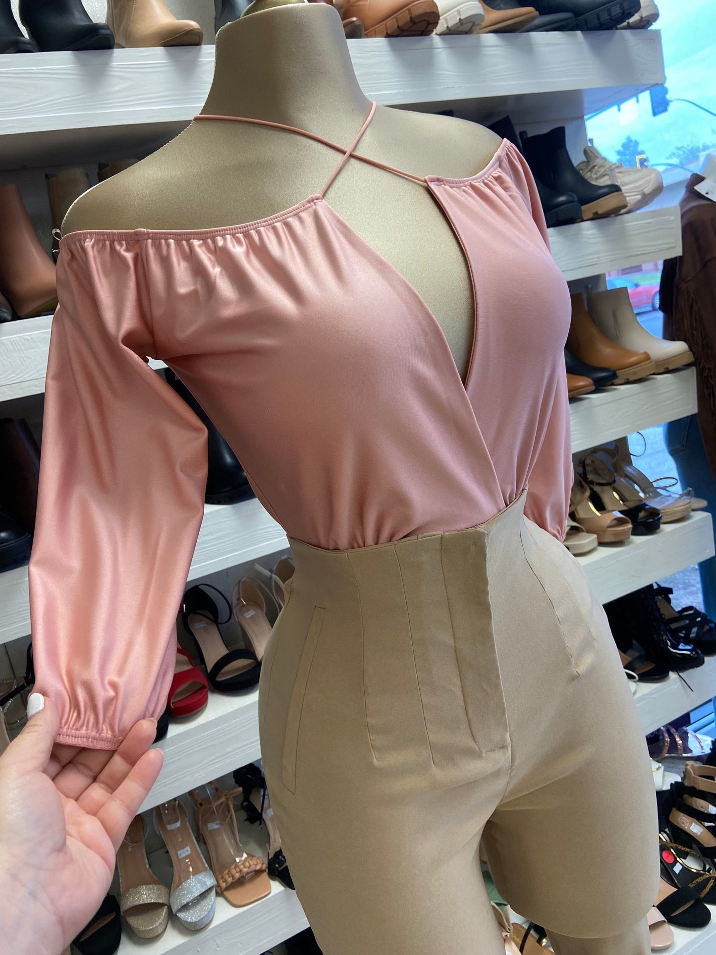 Pink Cross front Bodysuit