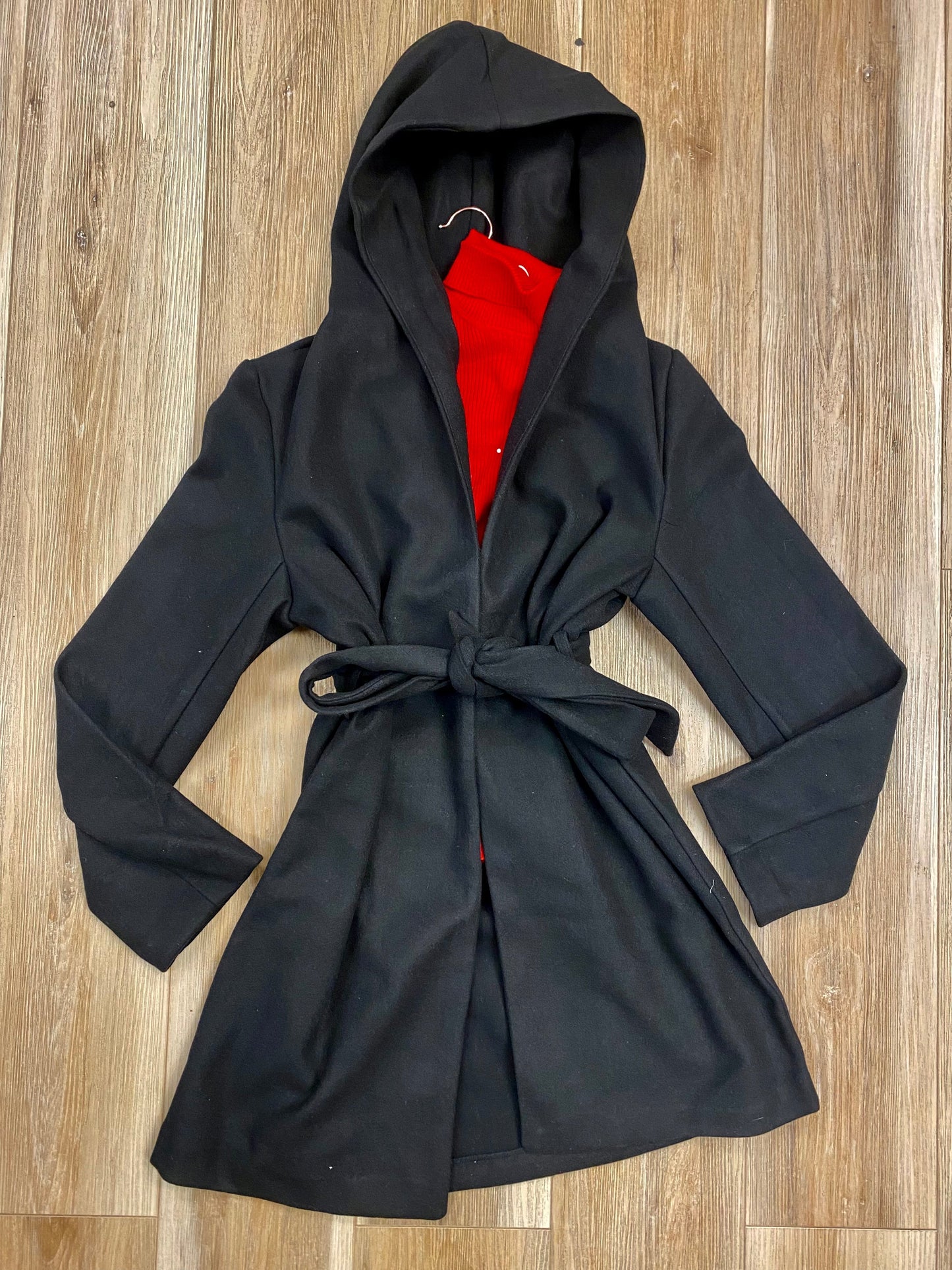 Black Hooded Coat