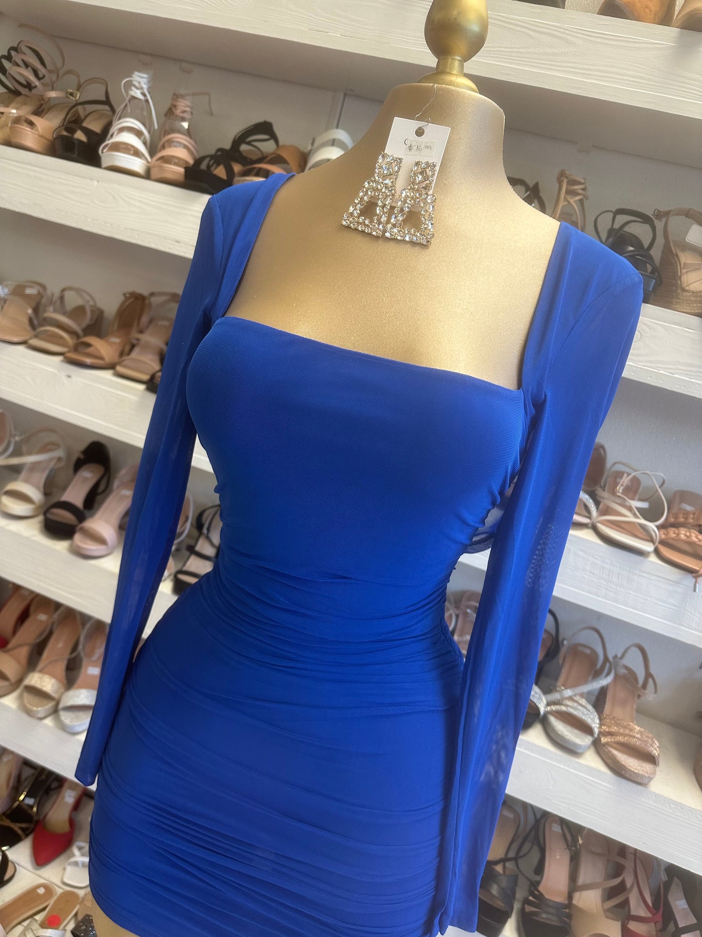 Royal Blue Mini Dress