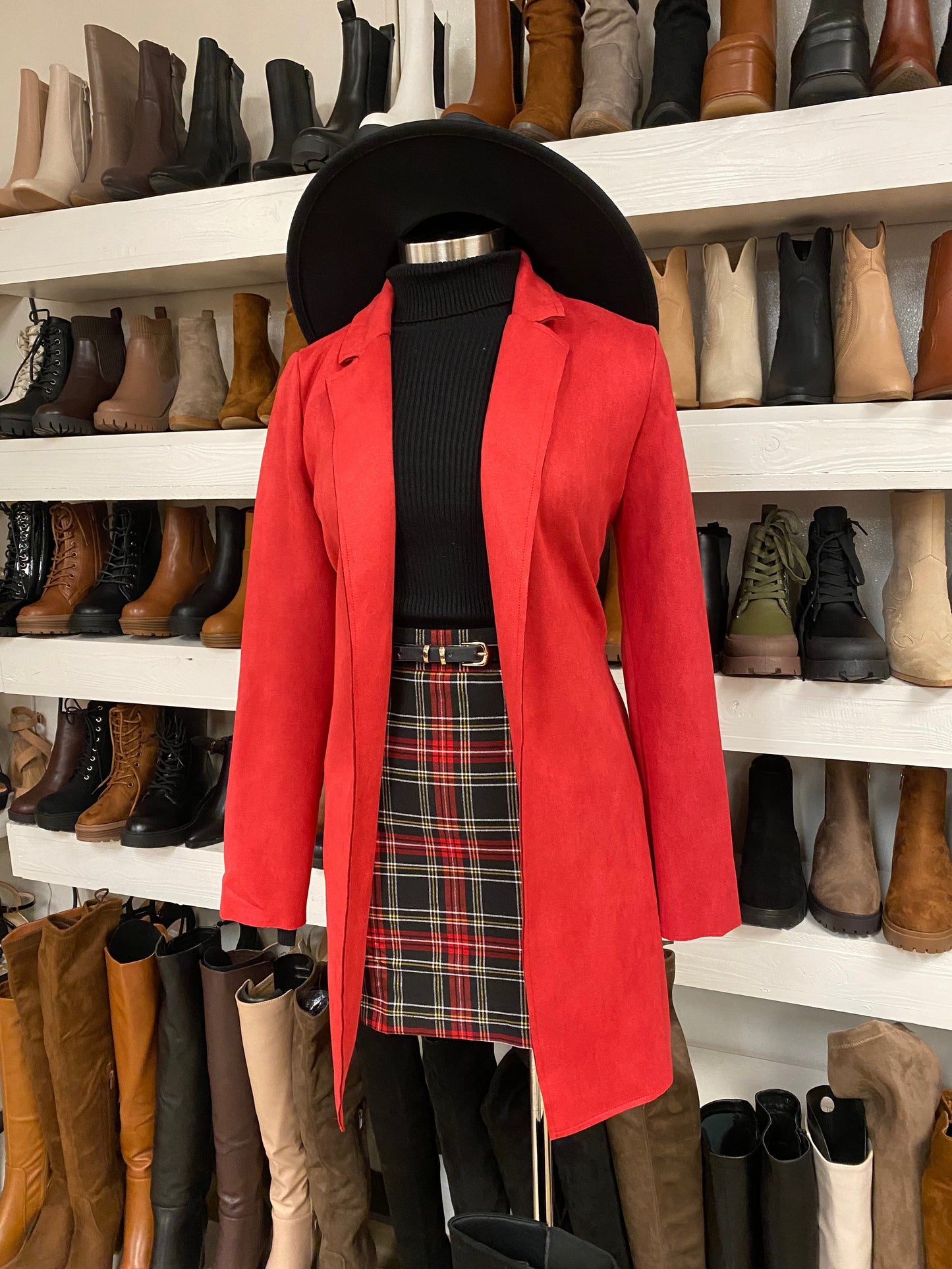 Red Suede Coat