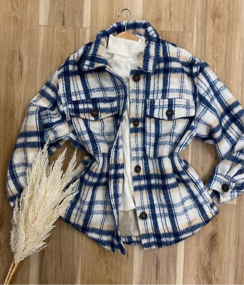 Blue Flannel Jacket