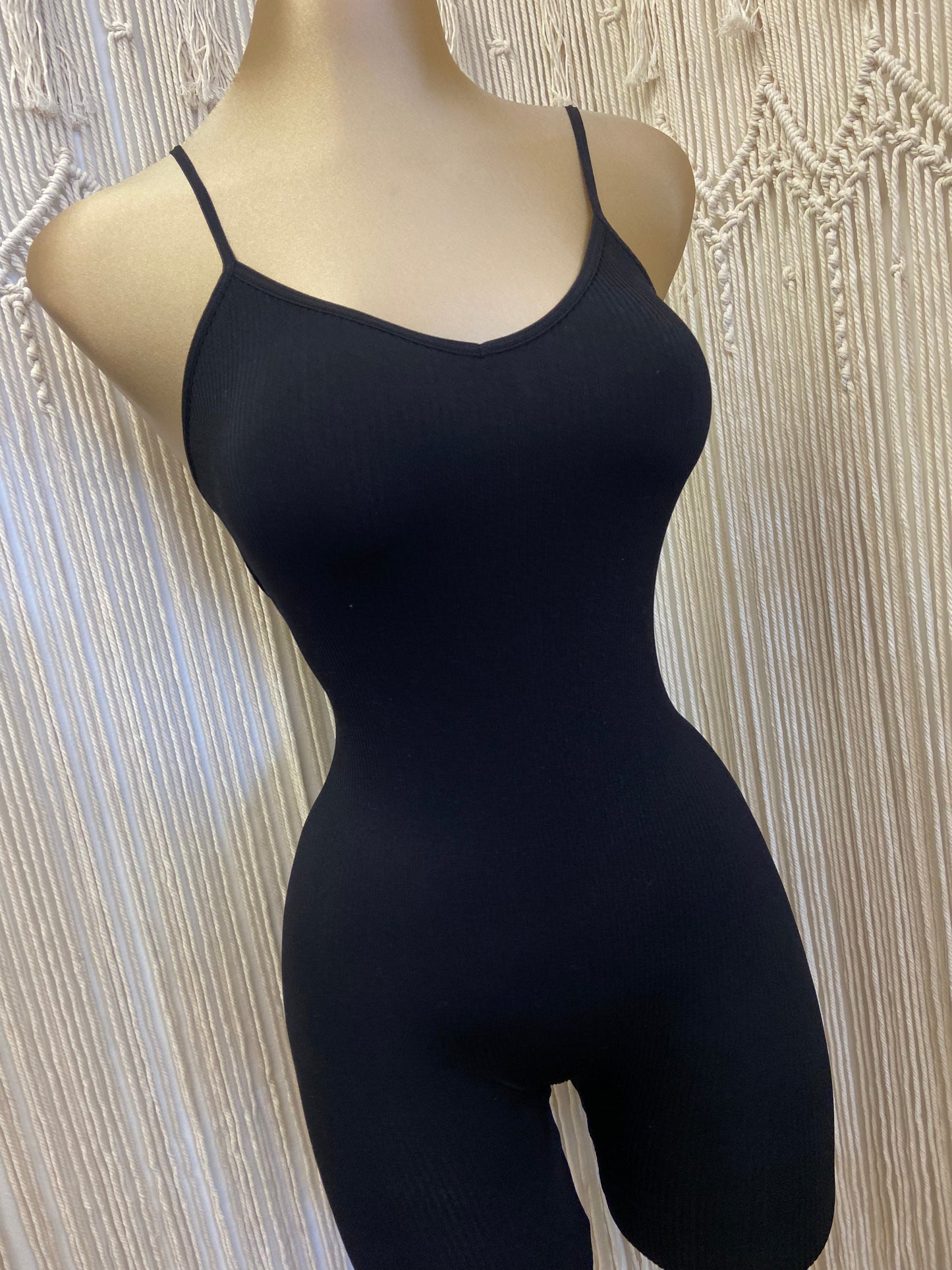 Fitted Black Jumpsuit