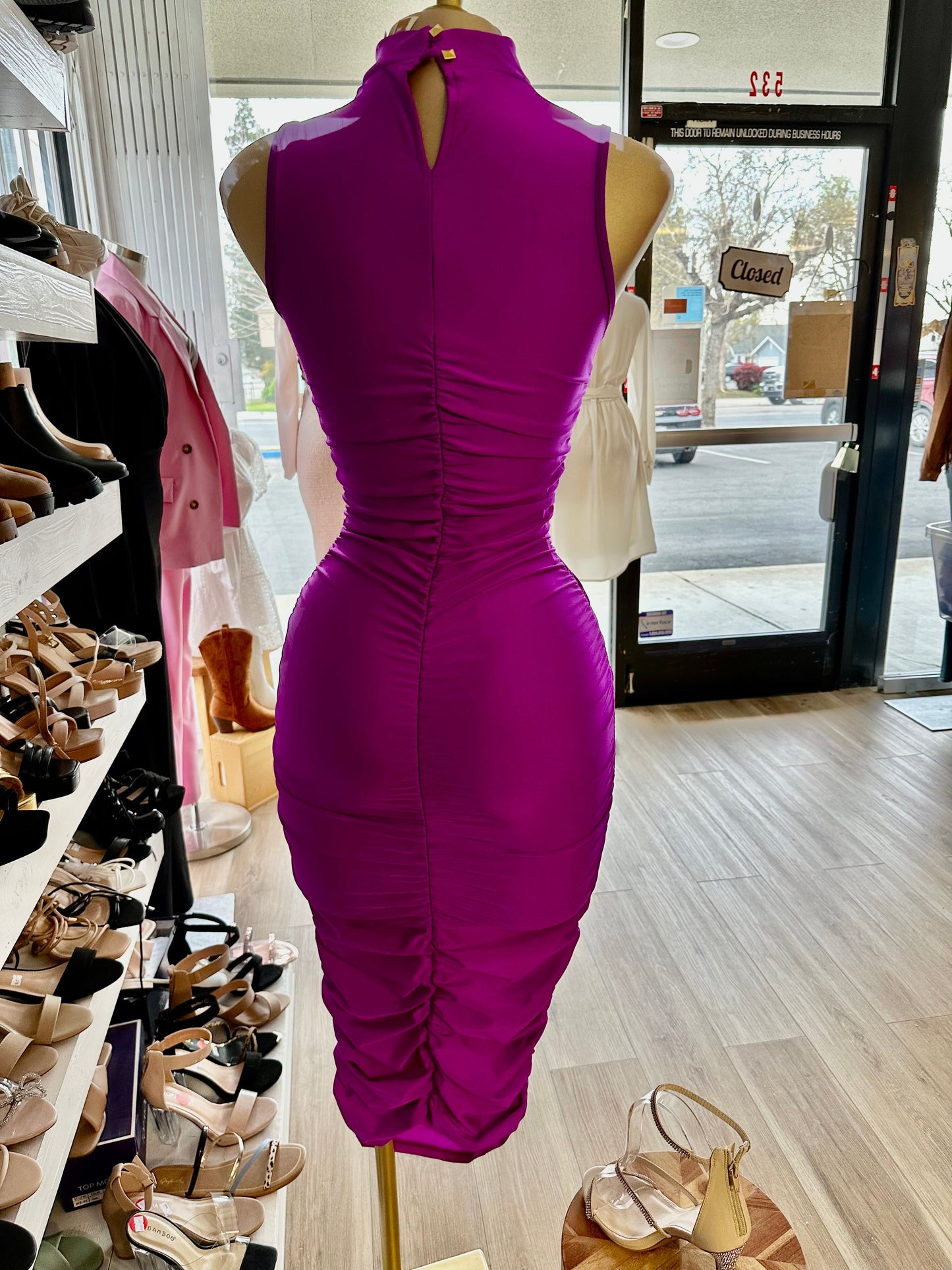 Magenta Mock Dress