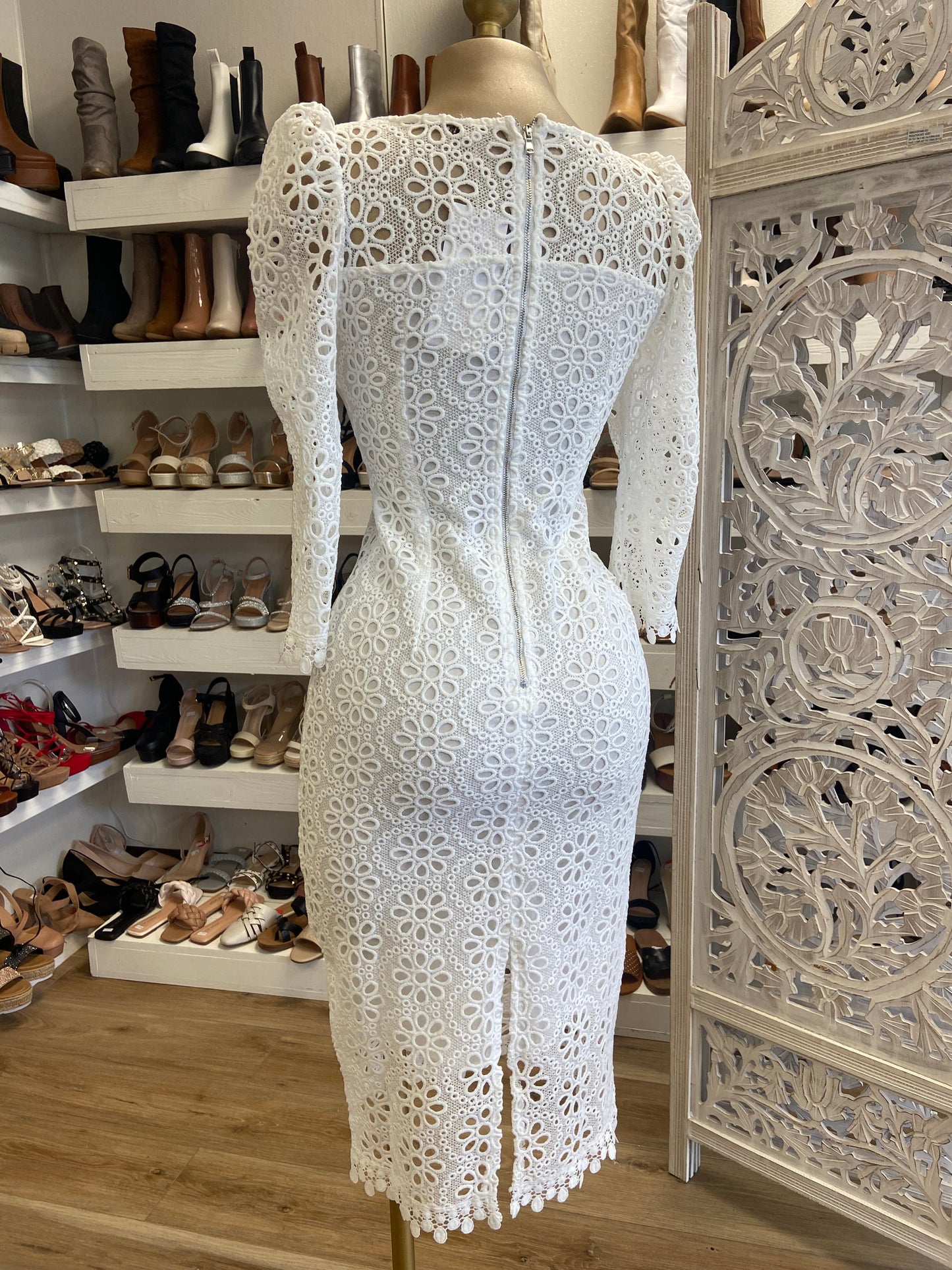 Lace Eyelet Dress