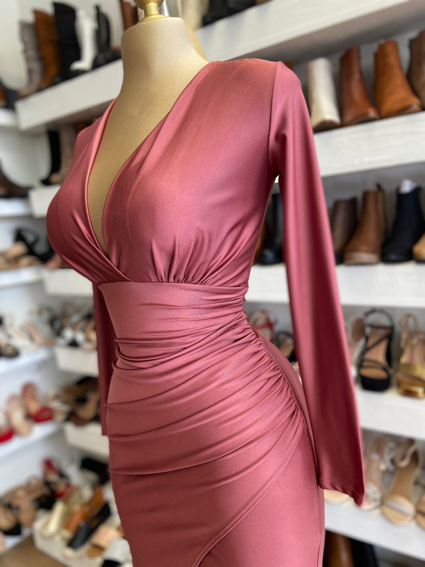 Deep V Formal Dress