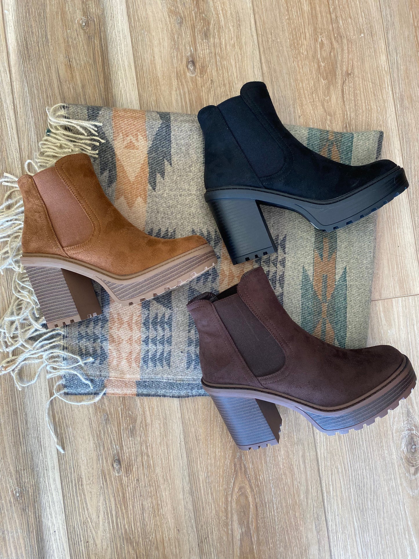 Suede Booties