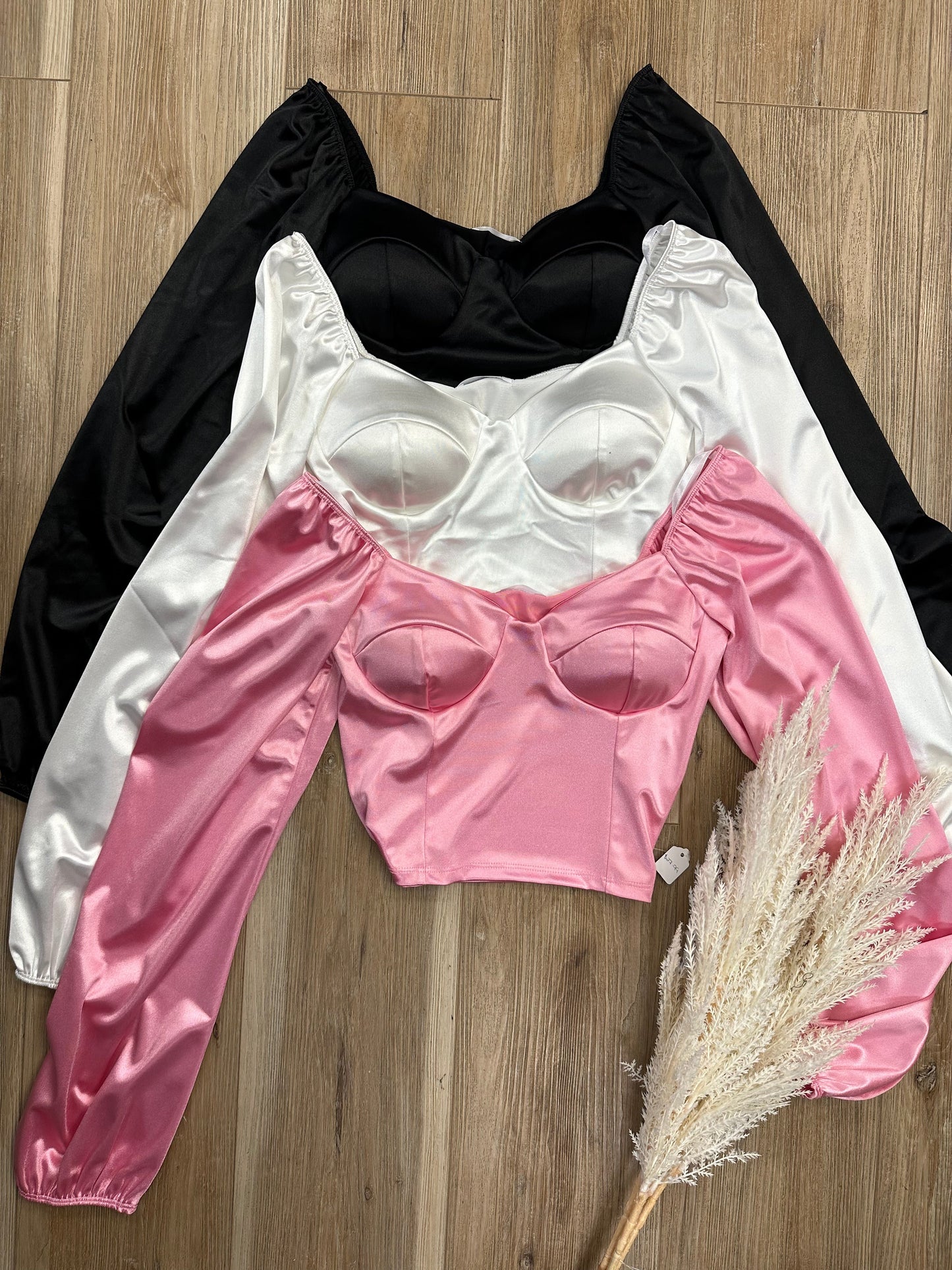 Satin Crop Top