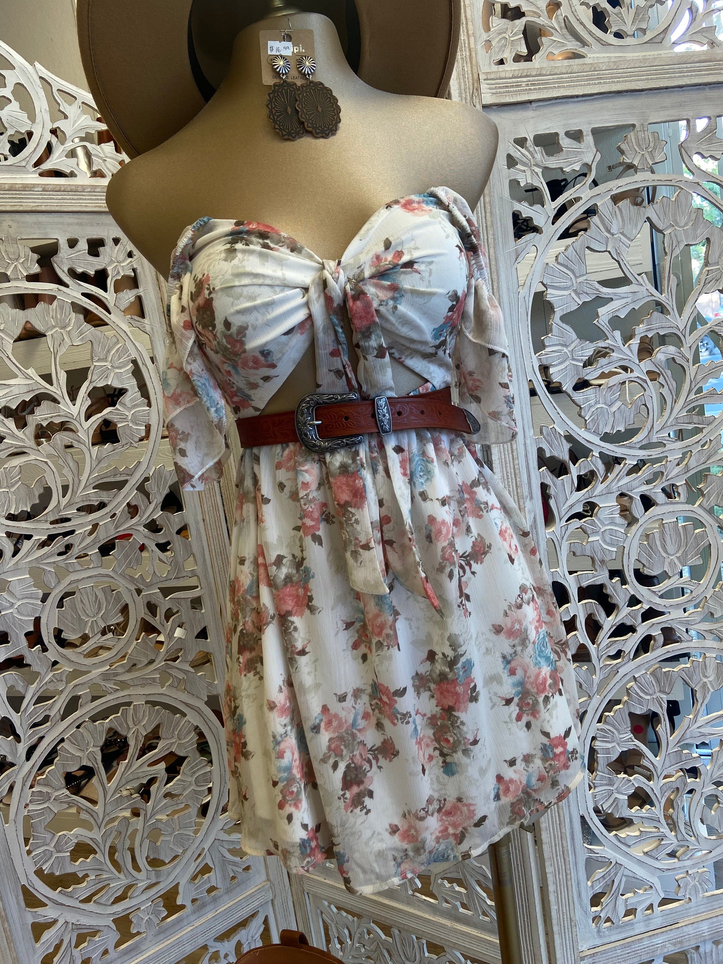 Floral Heart Lined Dress