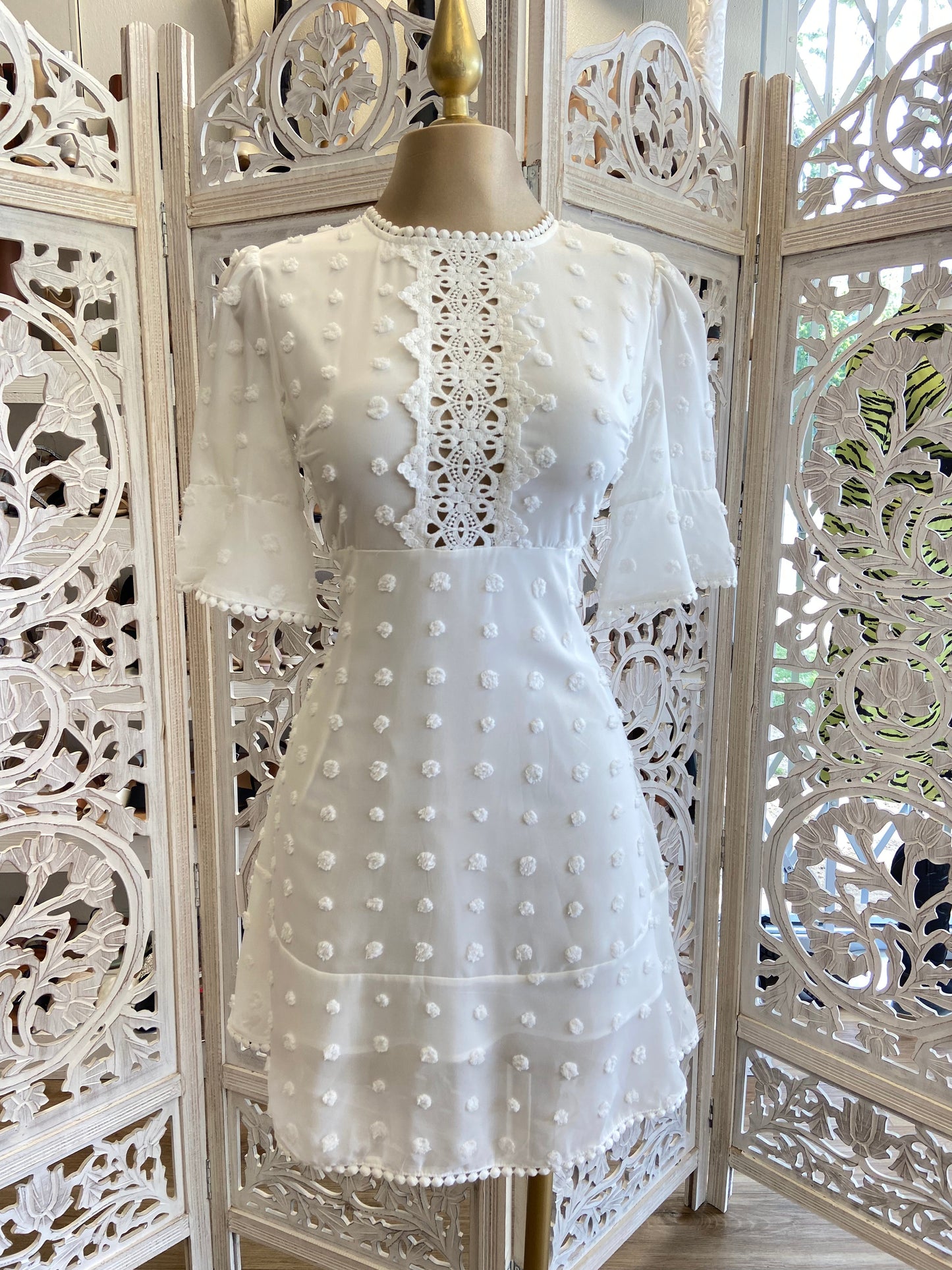 Lace Dotted Dress