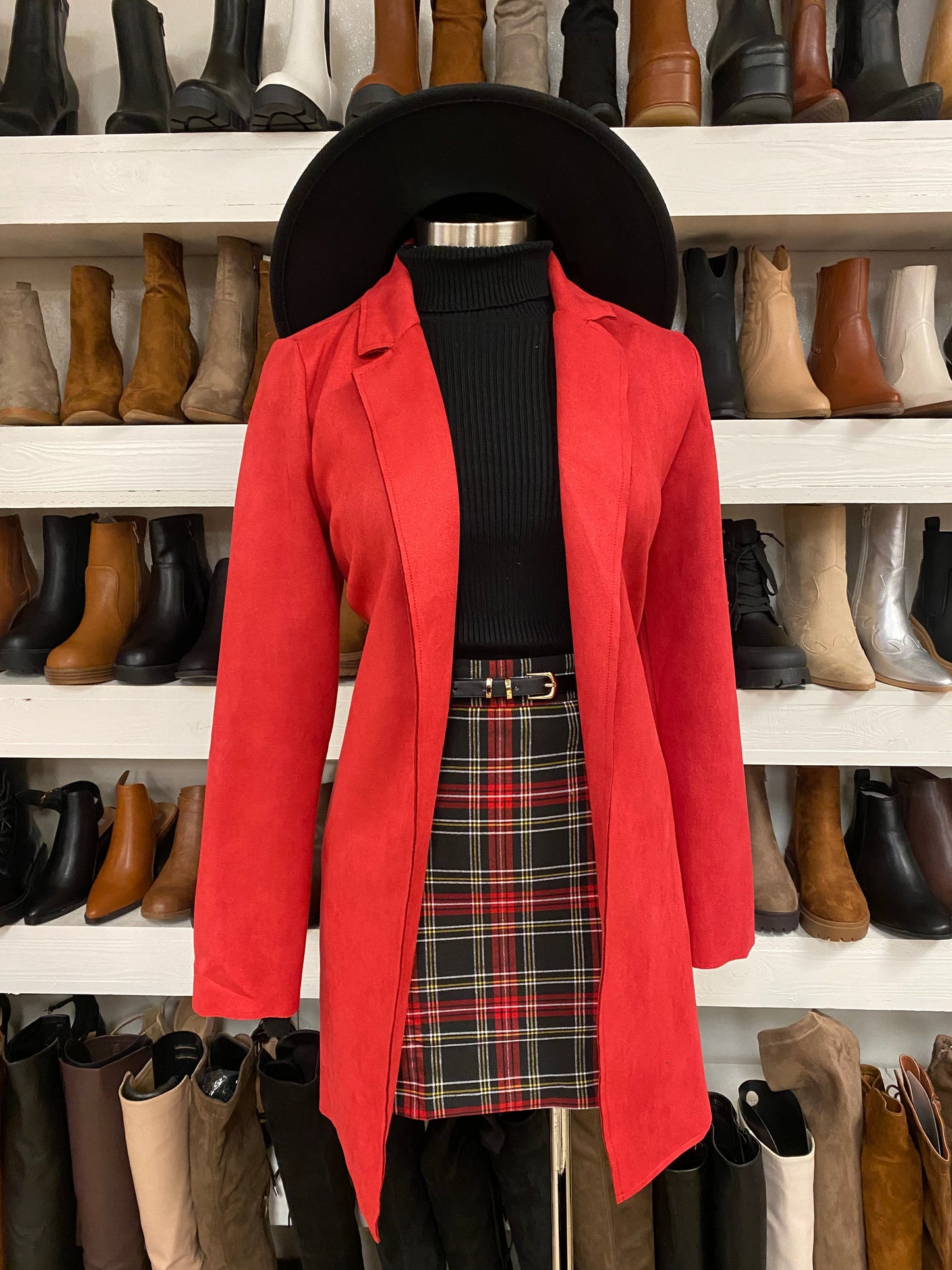 Red Suede Coat