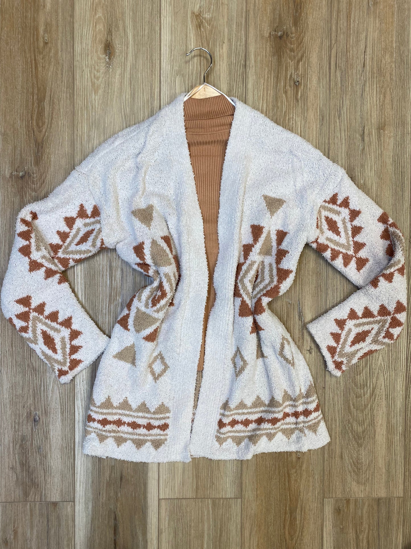 Printed cardigan