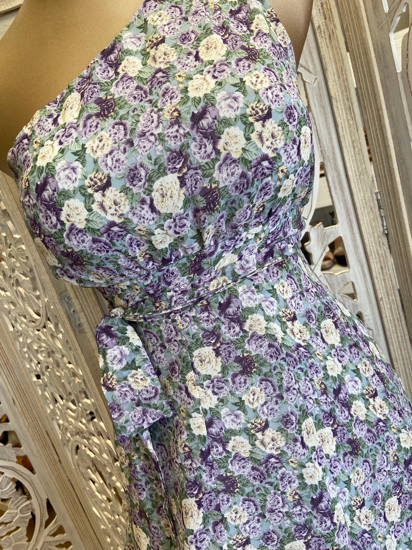 One sleeve Floral Maxi Dress