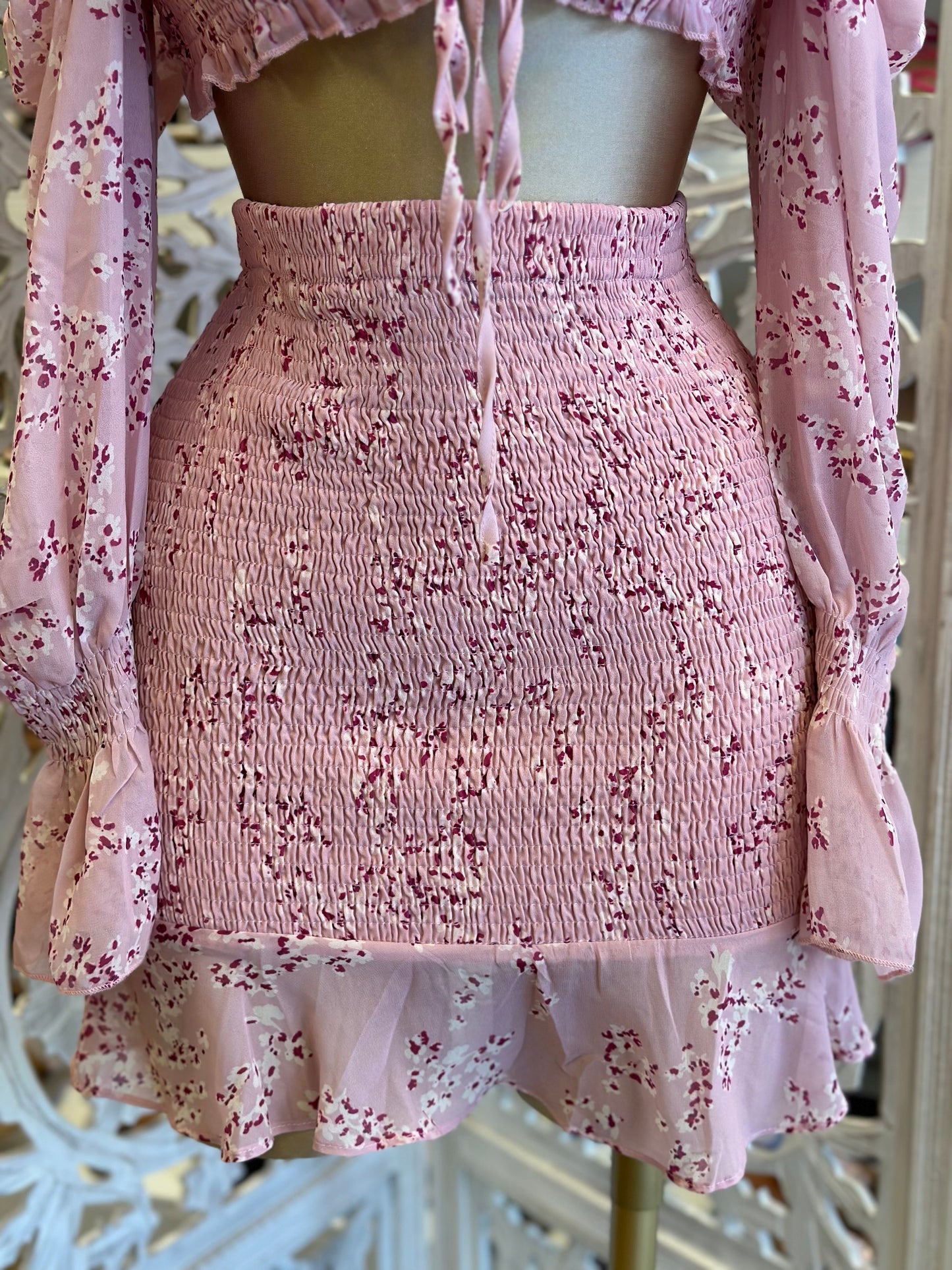 Pink Smocked Set