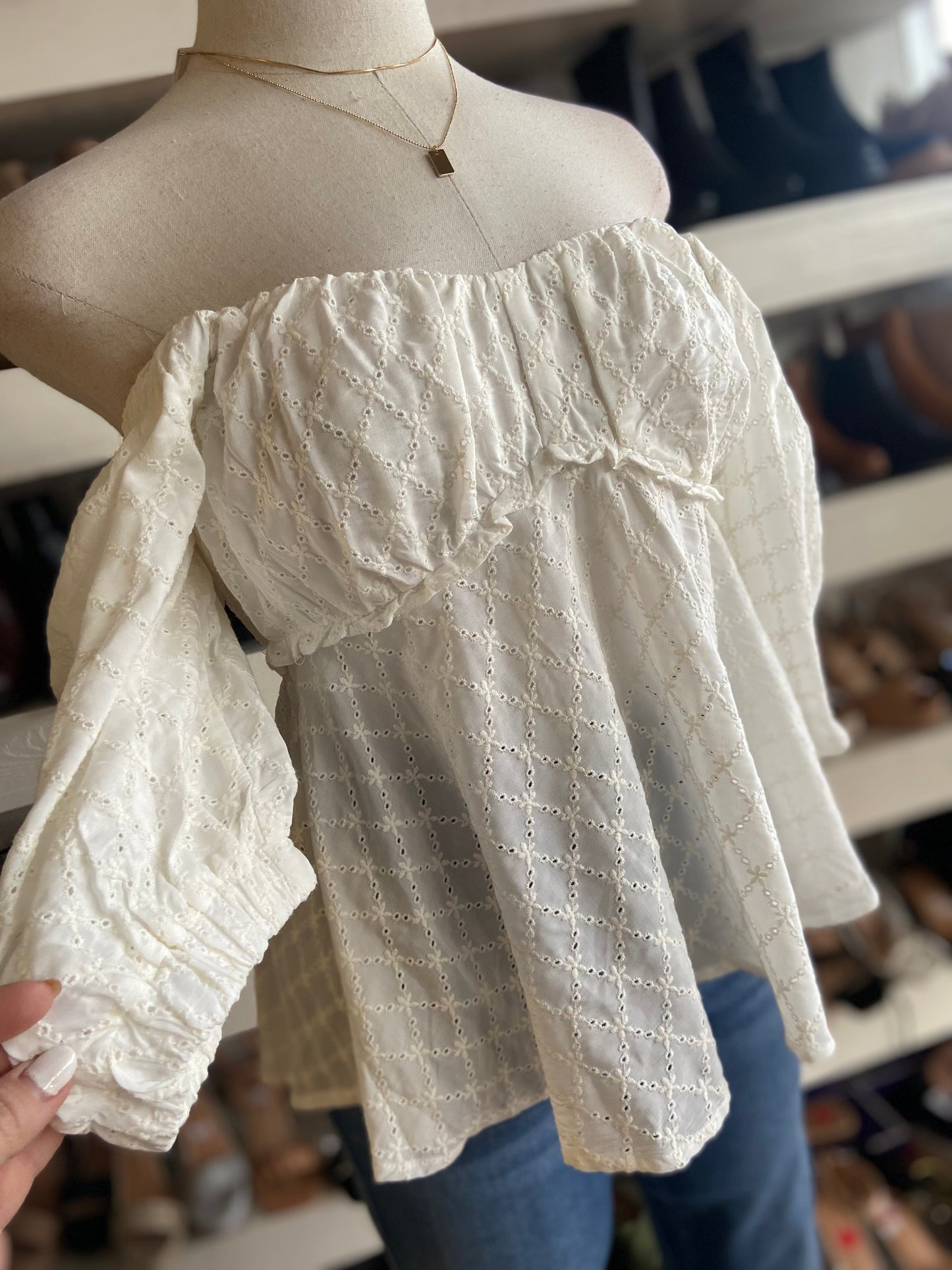 Eyelet Blouse