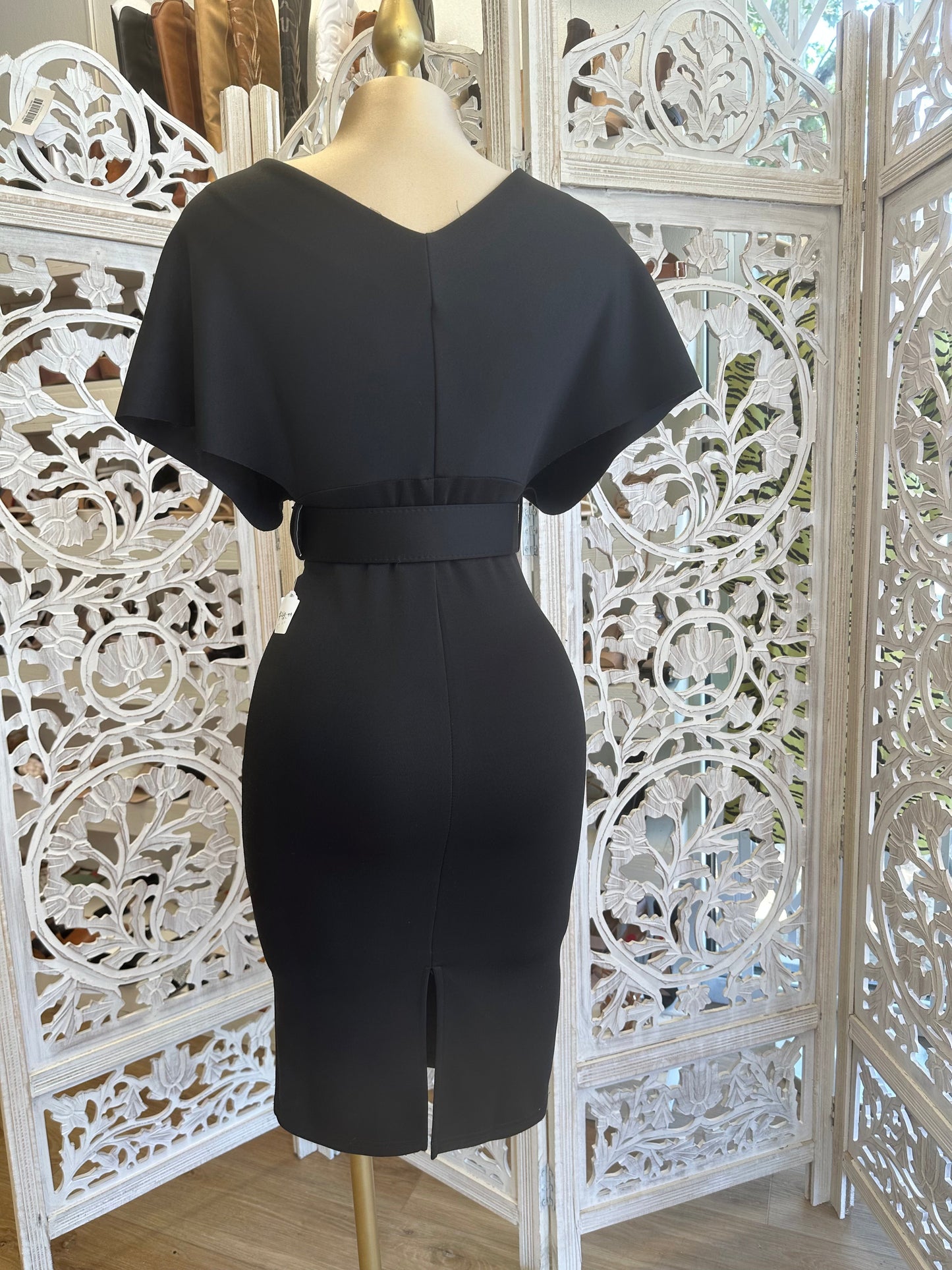 Midi Dress with Belt