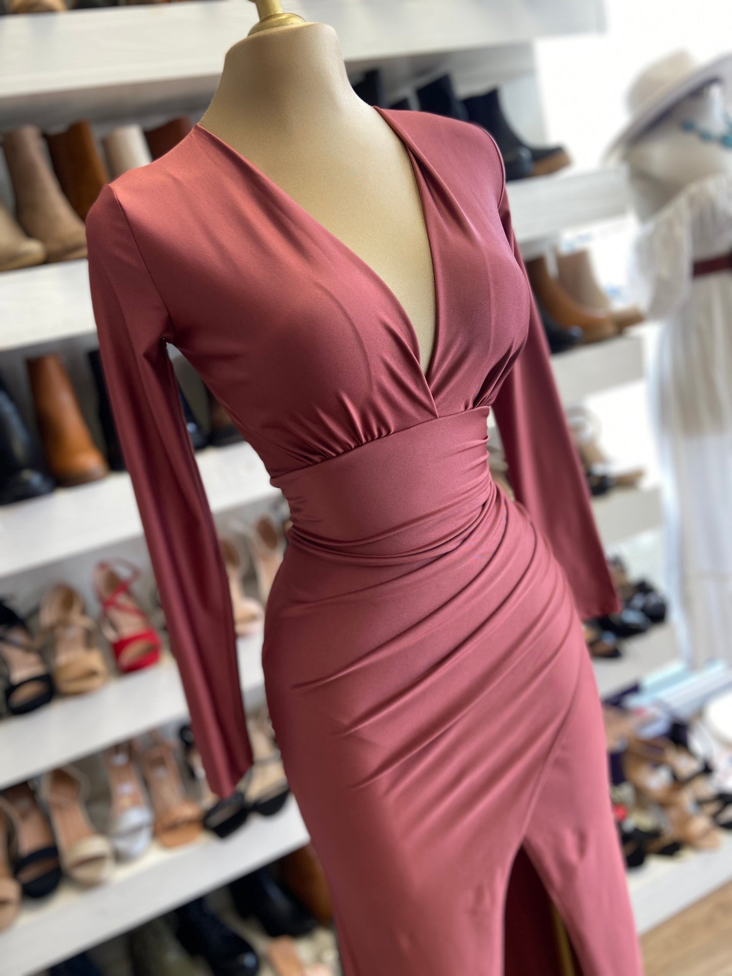 Deep V Formal Dress